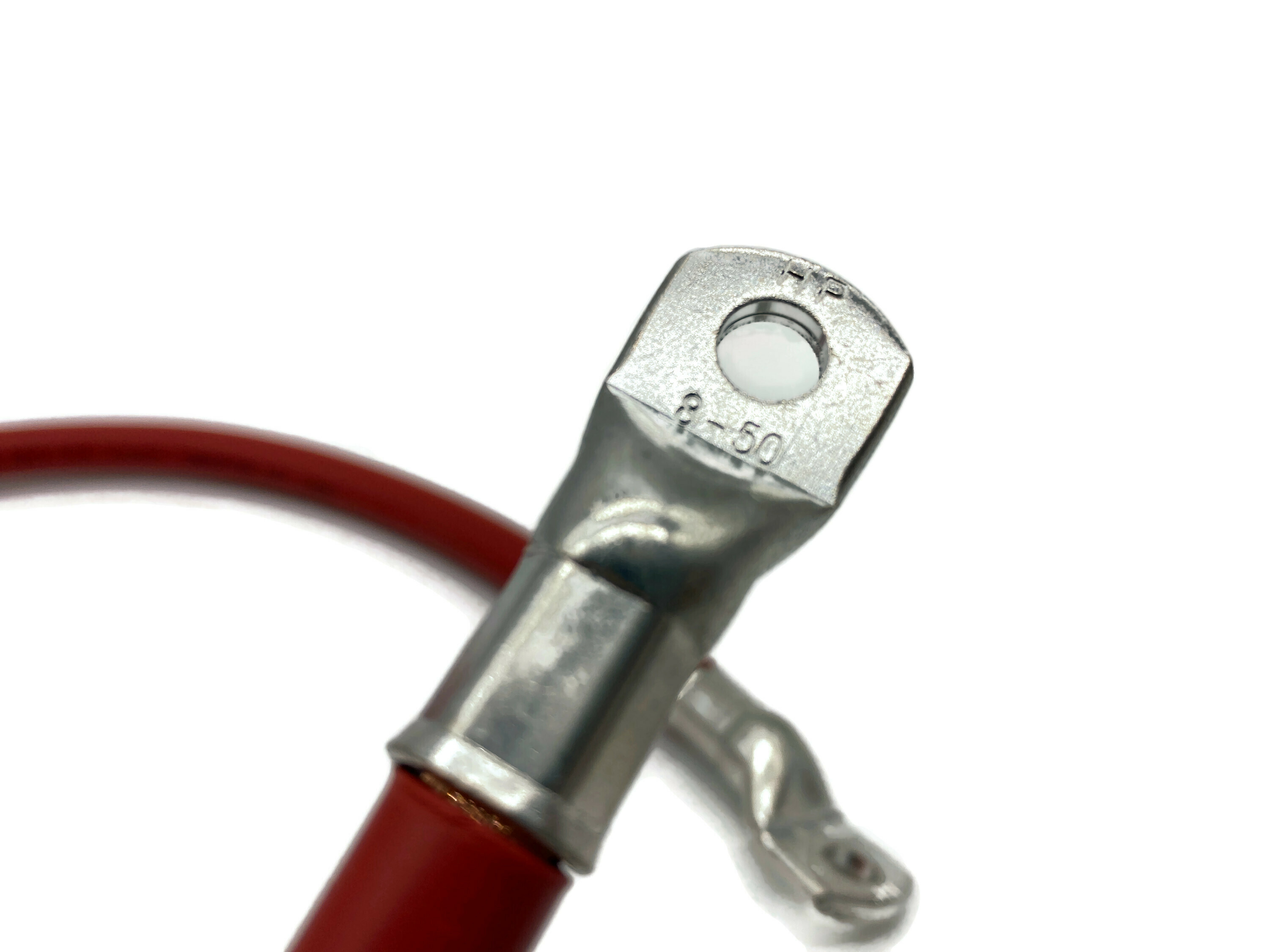 Batteriekabel 50 mm² 75cm mit Kabelschuhen M8 Rot für Auto Boot Motorrad robust - Vorschau 2