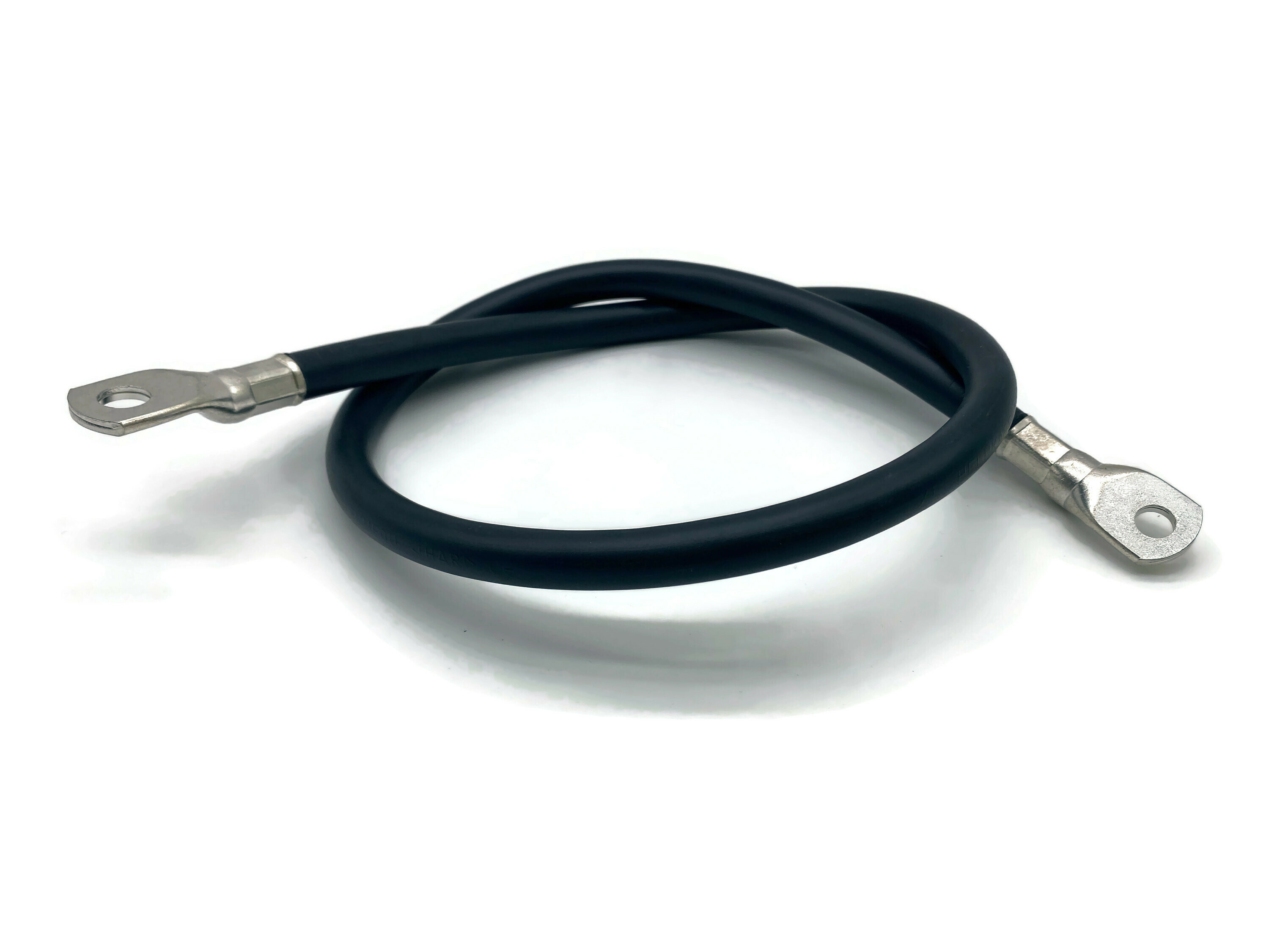 Batteriekabel 50 mm² 75cm Klemmen M10 M8 Schwarz für Auto Motorrad Boot hitzebeständig - Vorschau 5