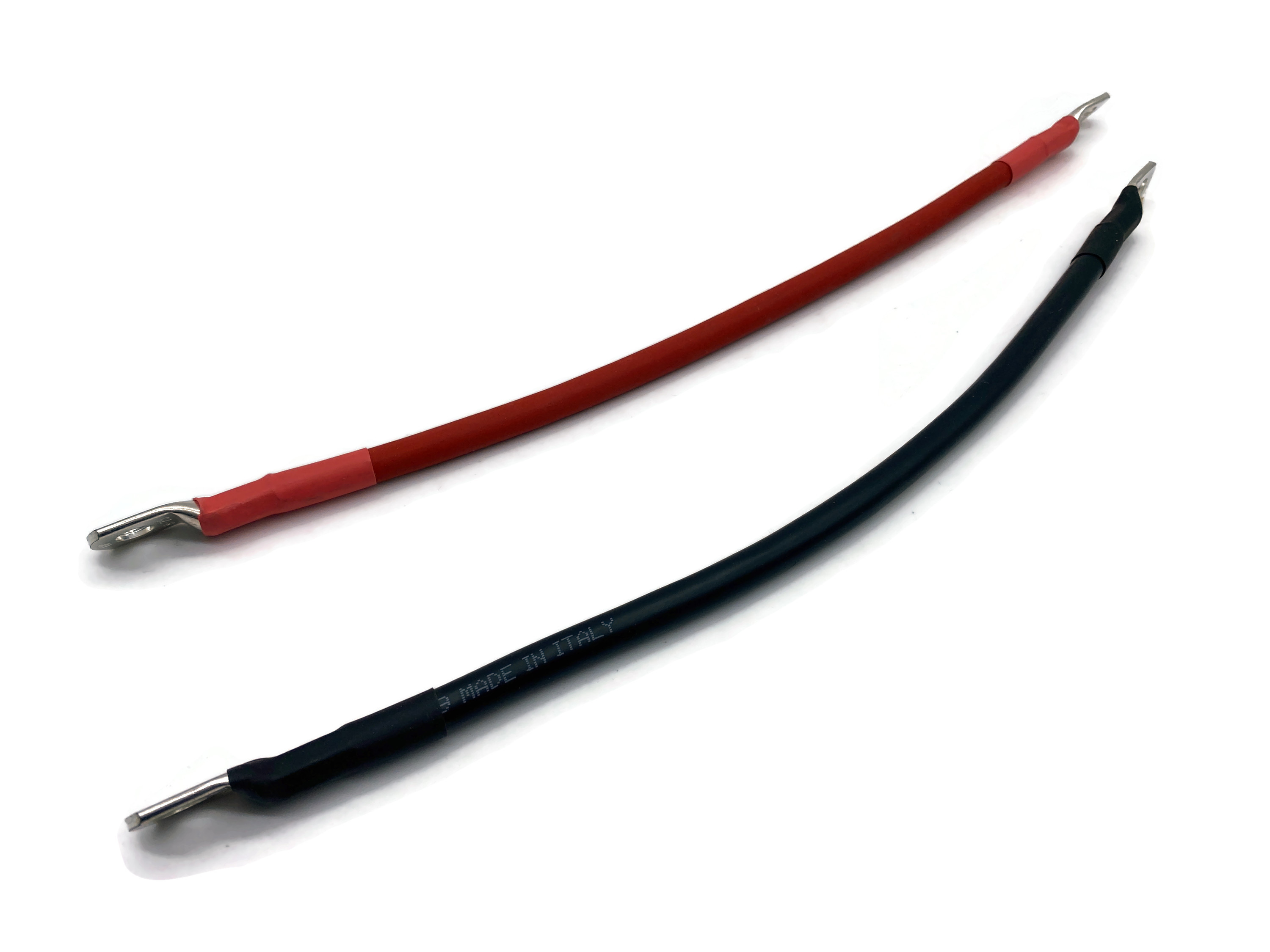 Kabel Set 25 mm² 30cm mit Schrumpfschlauch und M8 Kabelschuhen in Rot und Schwarz - Vorschau 2