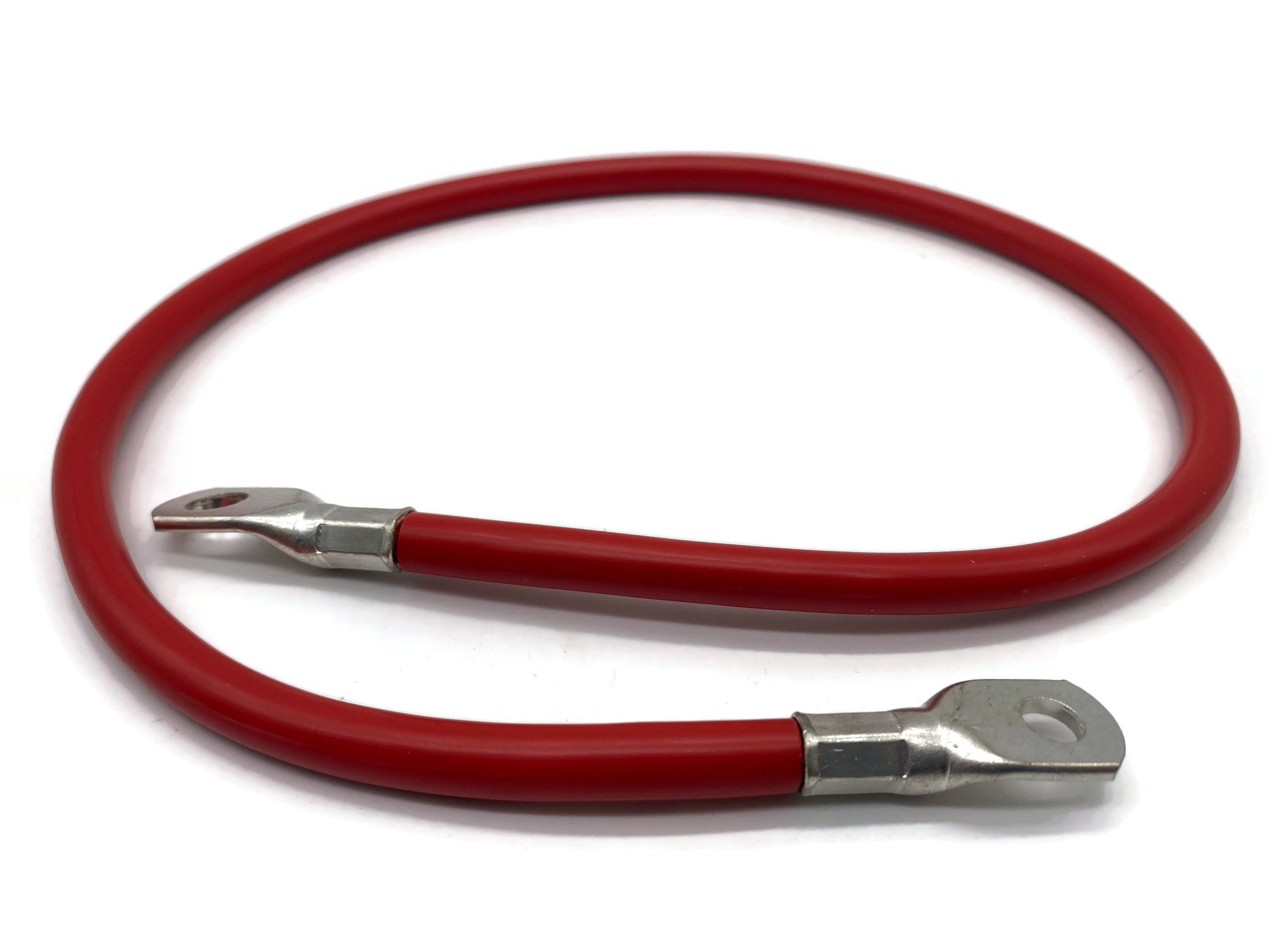 Batteriekabel 35 mm² 75cm Kabelschuhe M10 und M8 Rot - Vorschau 2