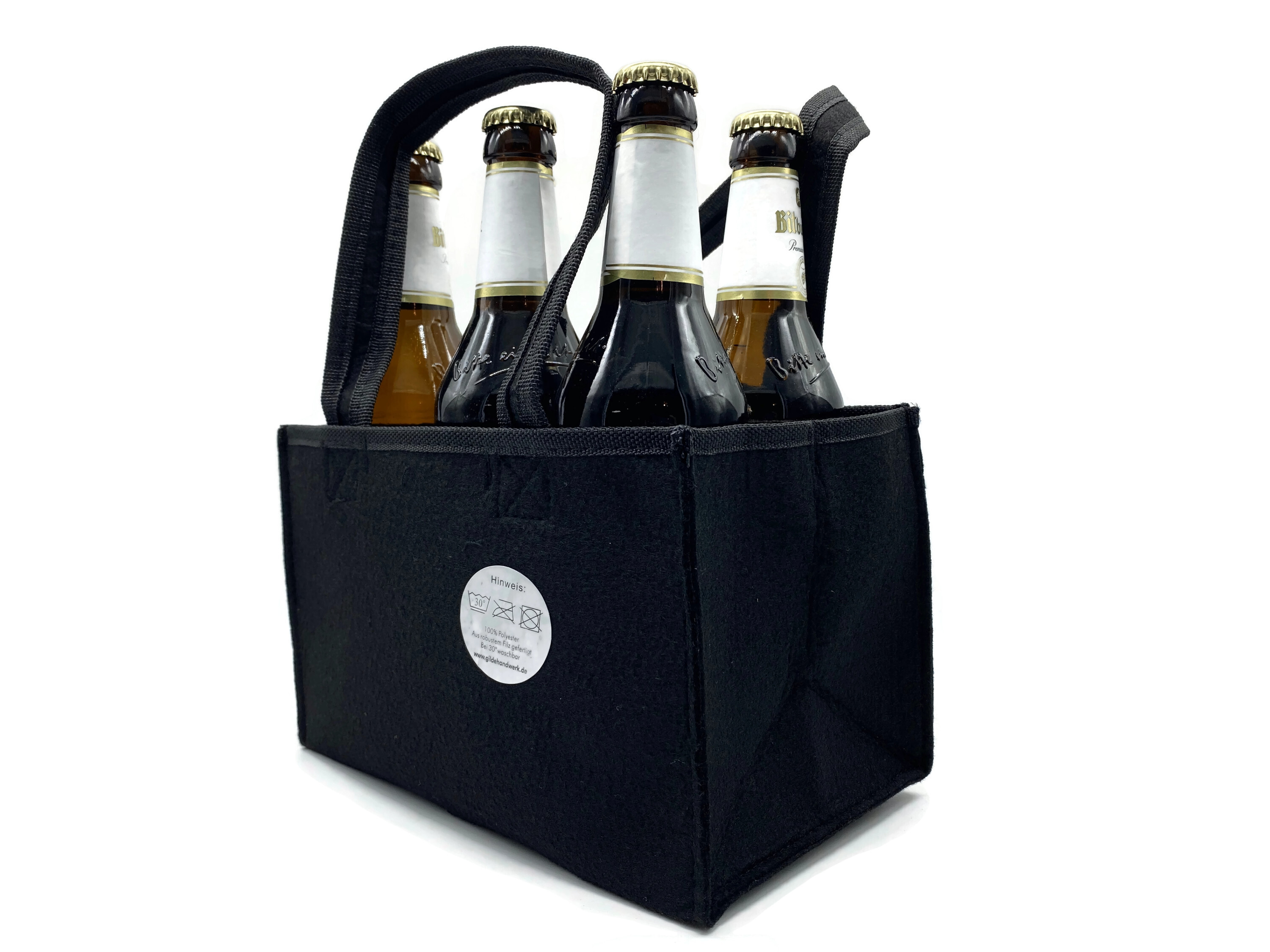 Männerhandtasche mit Spruch Grillen, chillen, Bierchen killen für 6x 0,5l Flaschen - Vorschau 2
