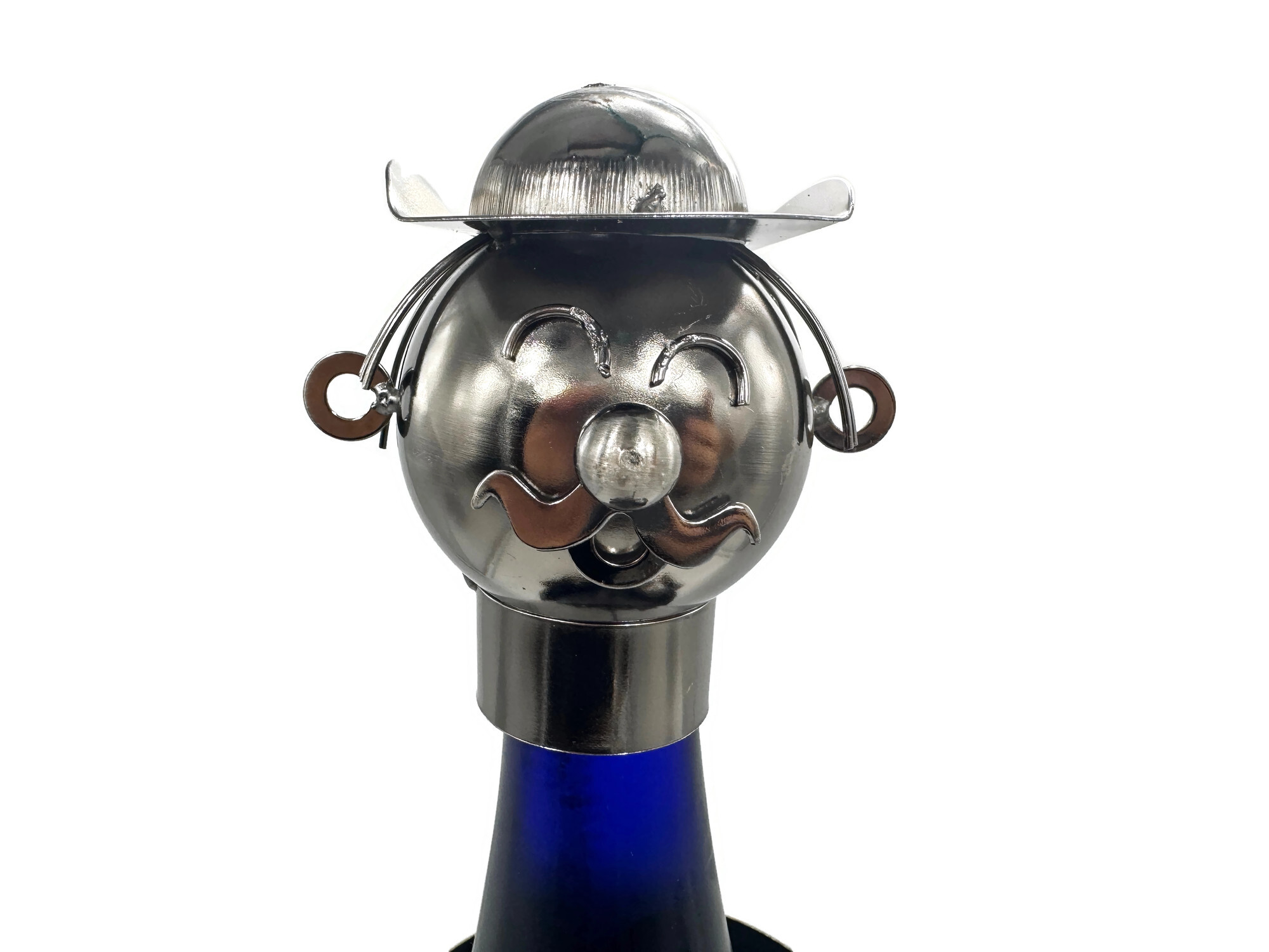 Weinflaschenhalter Angler Phil Metall Figuren Design Deko - Vorschau 4