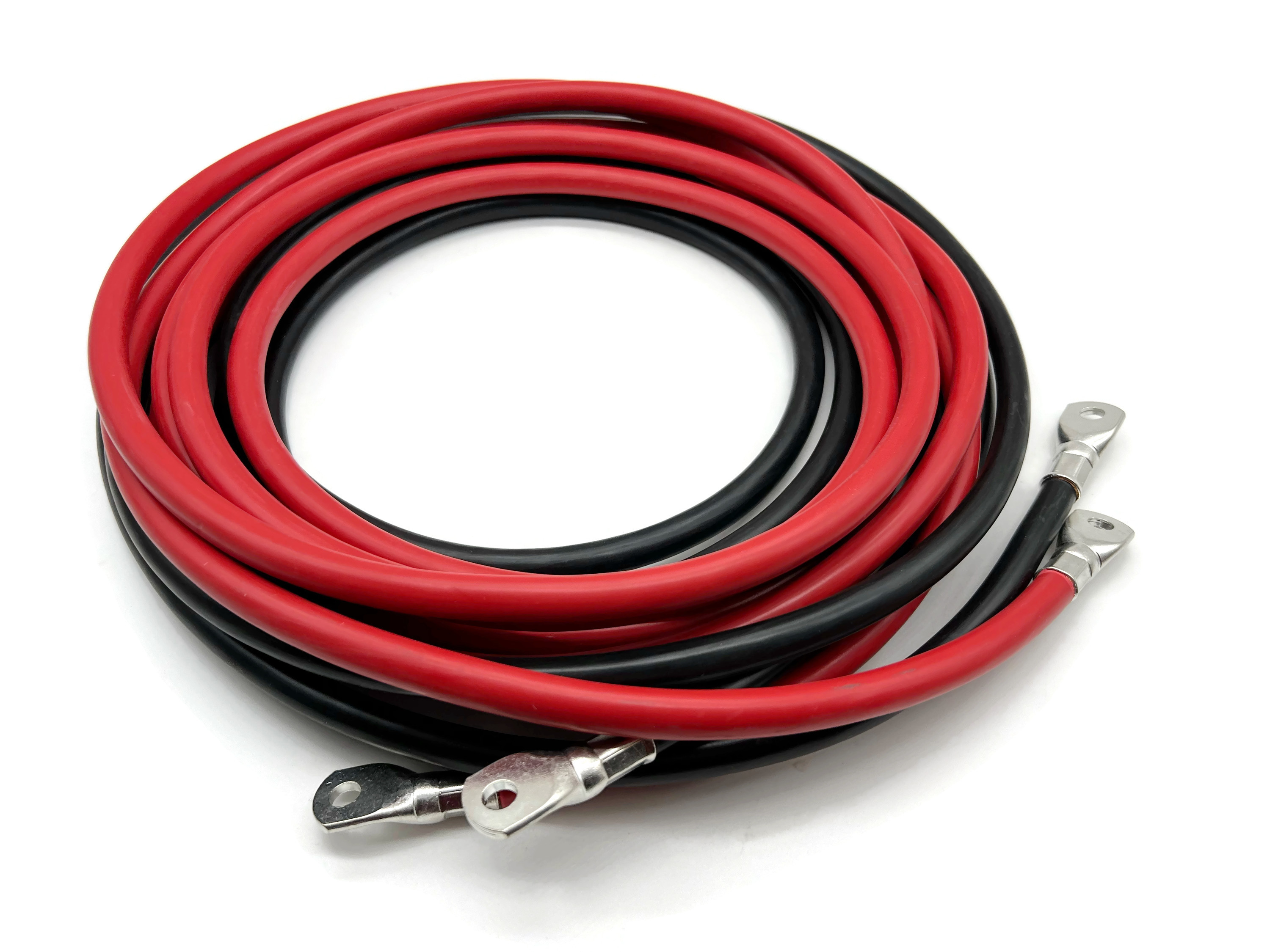 Exoda Batteriekabel Set 50 mm² 500 cm mit M8 Kabelschuhen Rot Schwarz für Auto Boot Motorrad - Vorschau 2