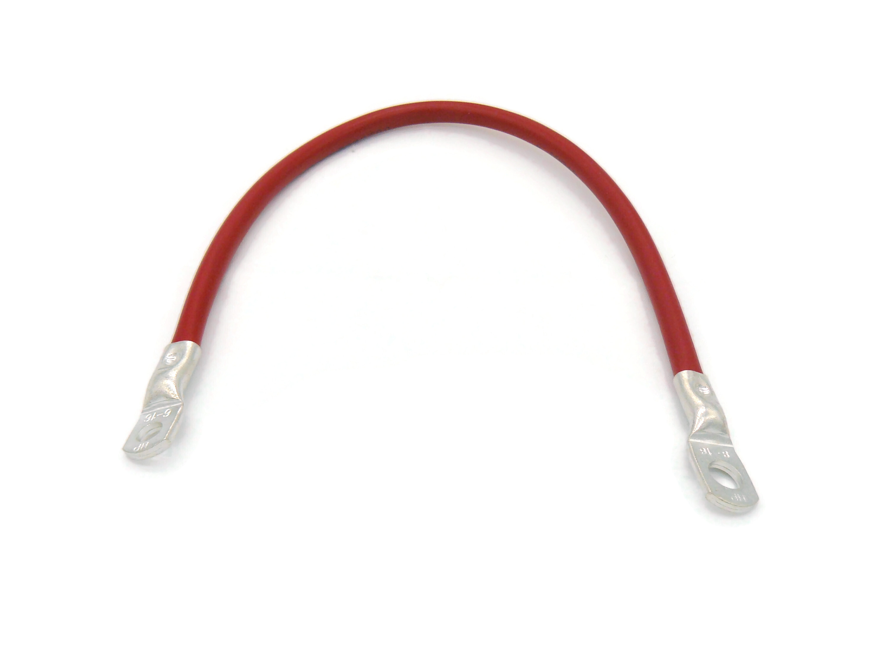 Batteriekabel 16 mm² 30cm mit M8 und M6 Kabelschuhen Rot - Vorschau 2