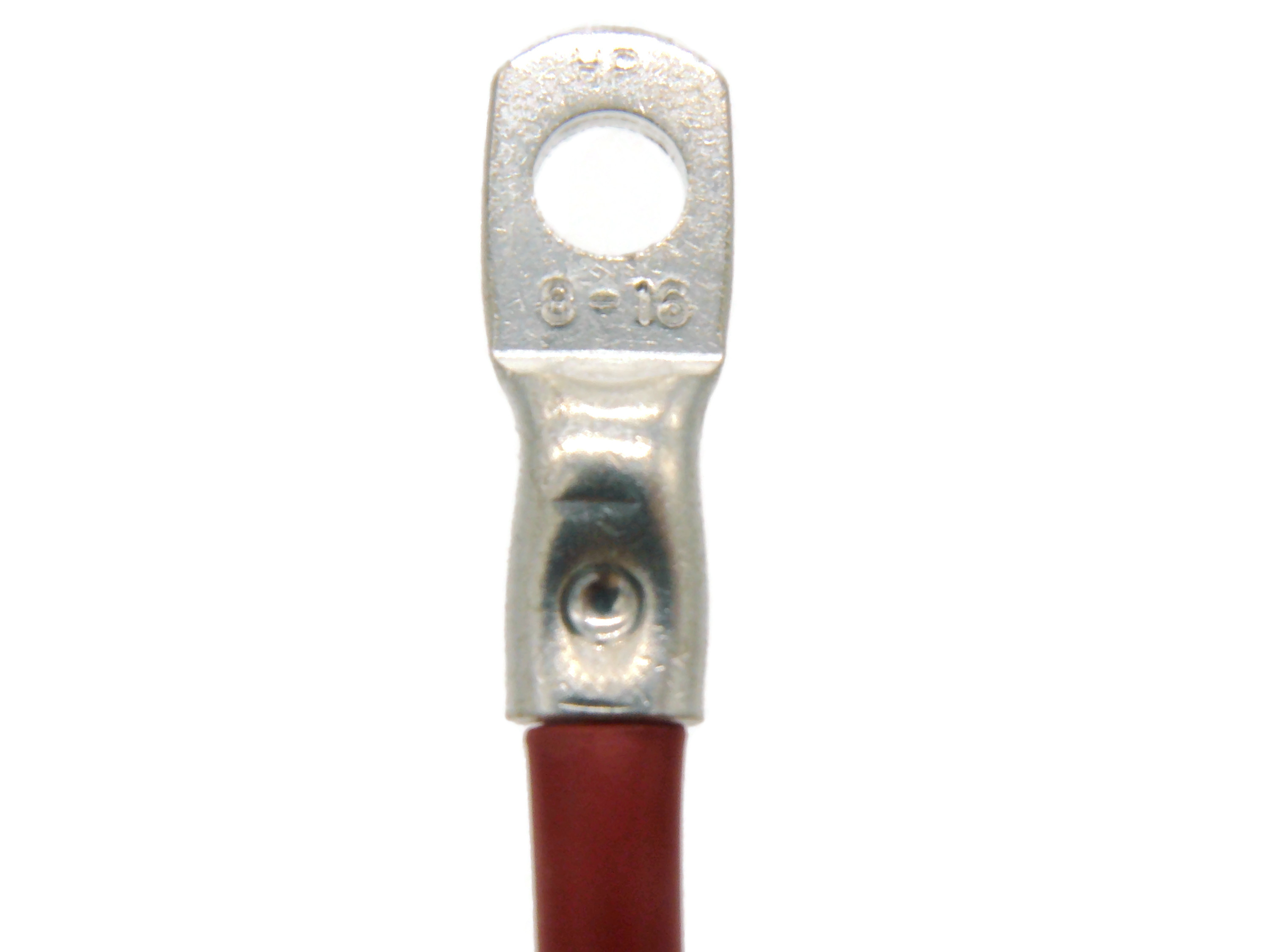 Batteriekabel 16 mm² 30cm mit M8 und M6 Kabelschuhen Rot - Vorschau 4