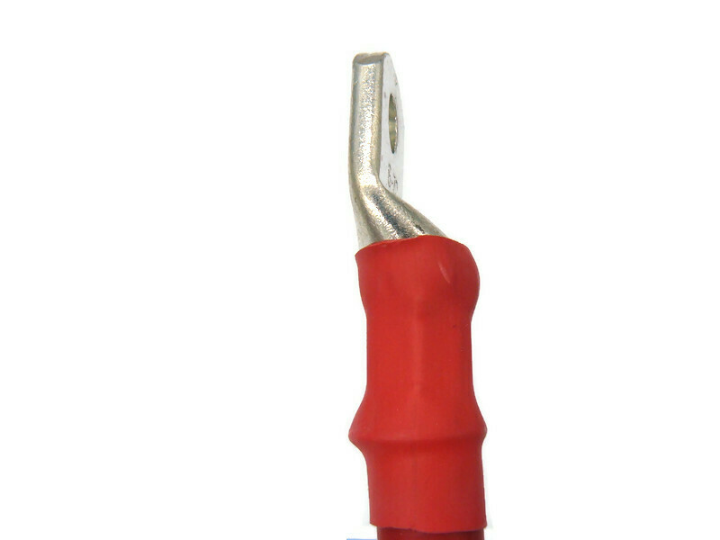Kabel 70 mm² 100cm mit Schrumpfschlauch mit Kabelschuhen M8 Rot - Vorschau 4