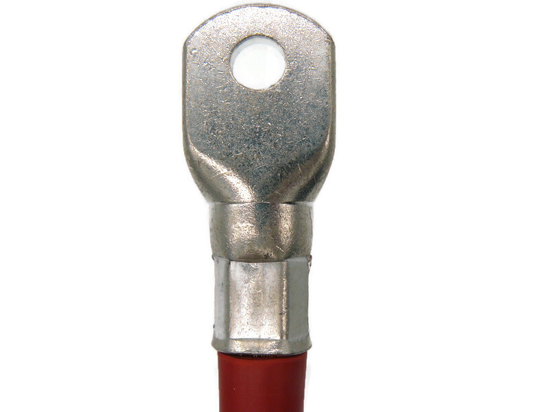 Exoda Batteriekabel 70 mm² 30cm mit M6 M8 Kabelschuhen Rot für Auto Boot Motorrad - Vorschau 5