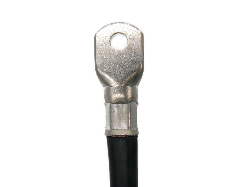 Batteriekabel 70 mm² 50cm Kabelschuhe M6 M8 Schwarz für KFZ Boote Motorräder geeignet - Vorschau 5