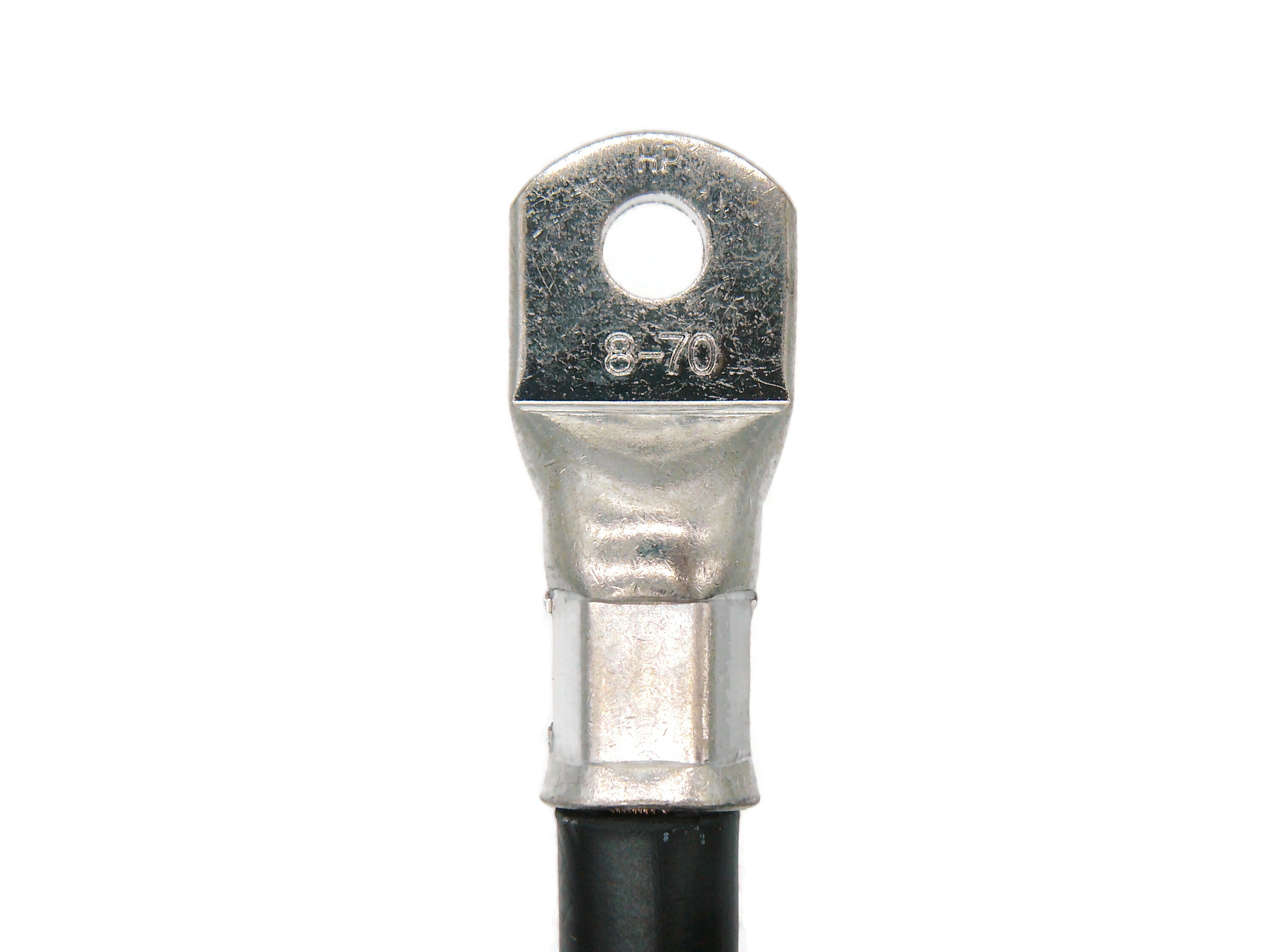 Batteriekabel 70 mm² 80cm mit M8 Kabelschuhen Schwarz hohe Qualität aus 99 Prozent Kupfer - Vorschau 4