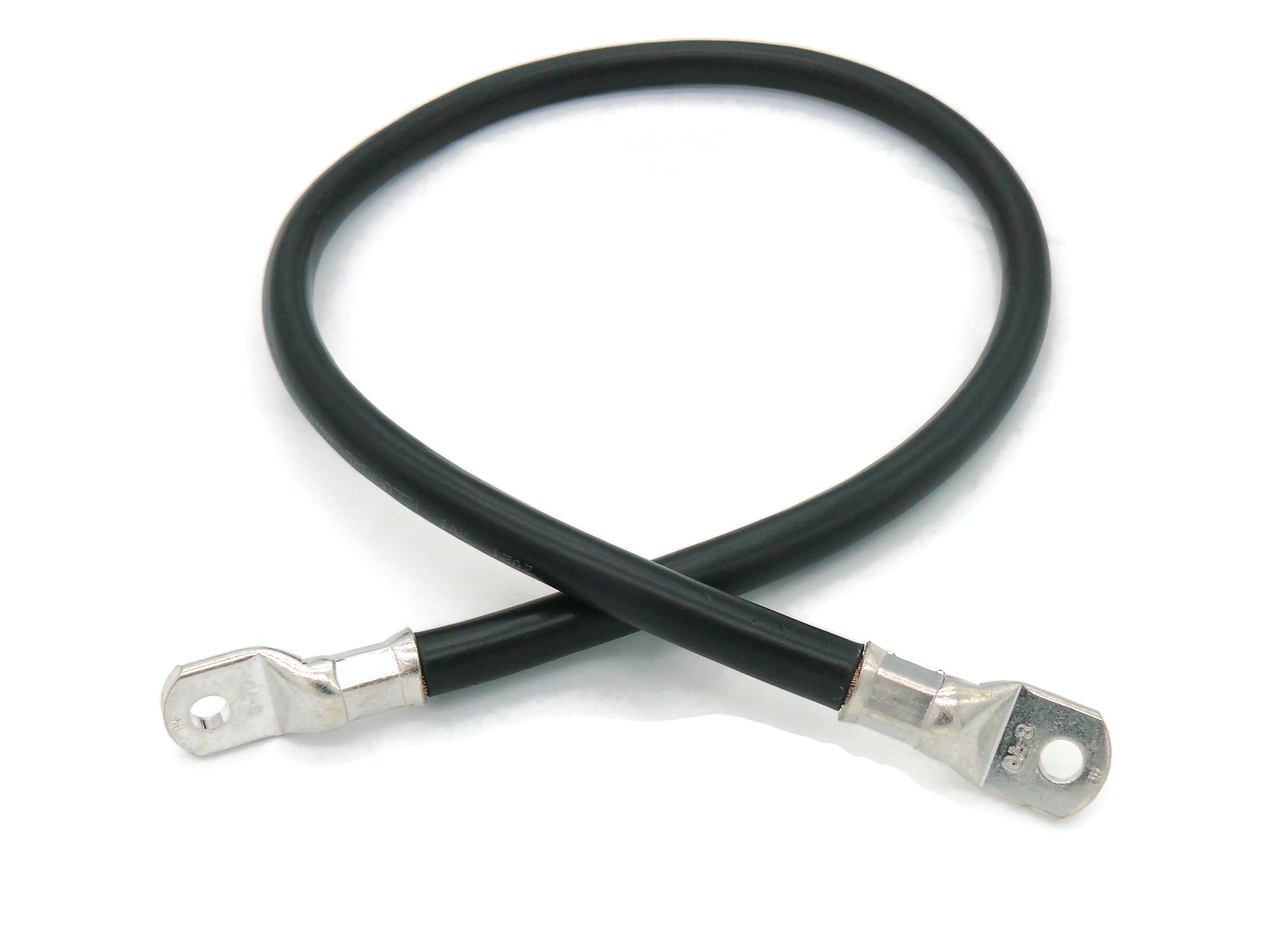 Batteriekabel 70 mm² 80cm mit M8 Kabelschuhen Schwarz hohe Qualität aus 99 Prozent Kupfer - Vorschau 2