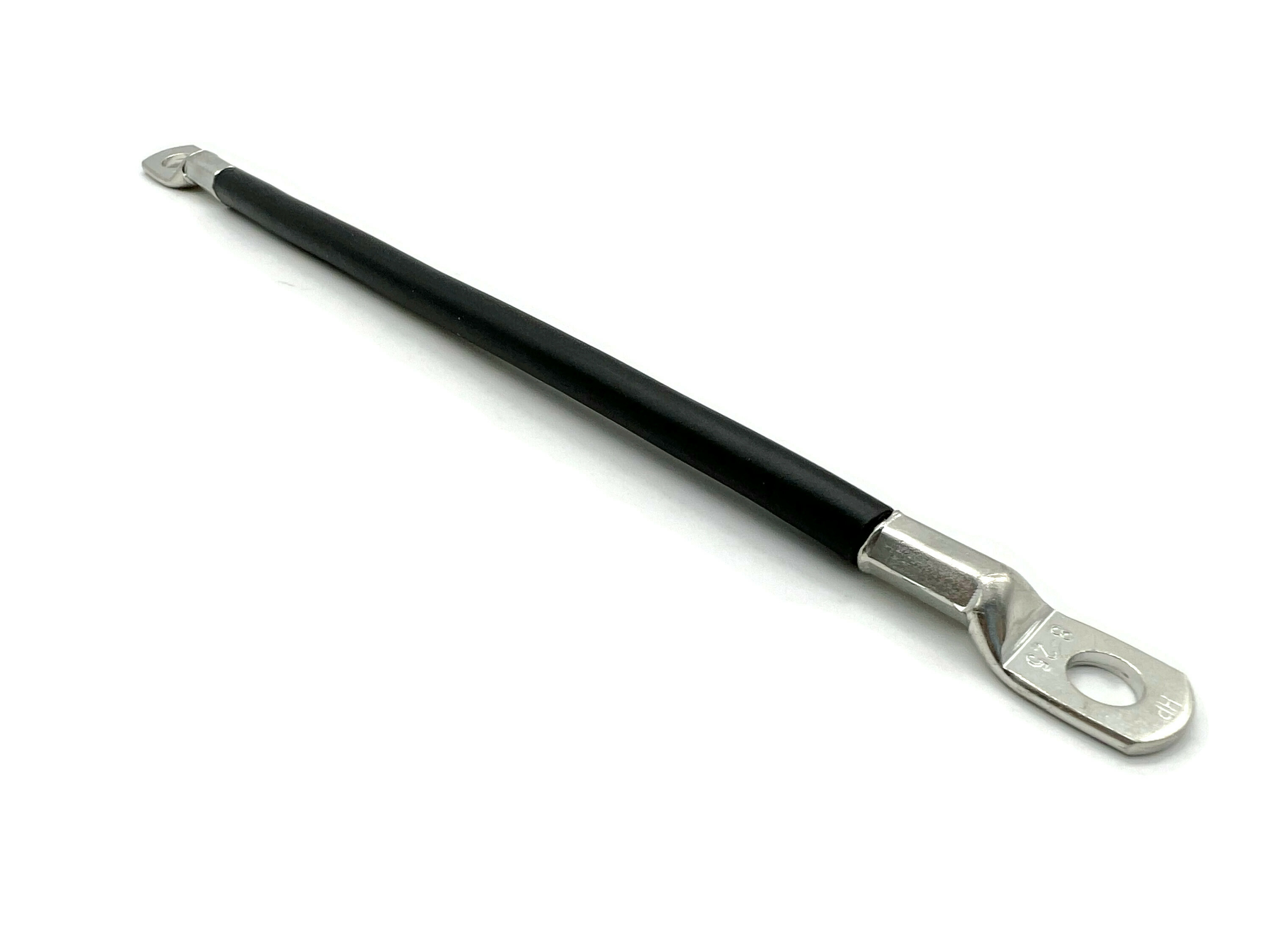 Batteriekabel 25 mm² 20cm M8 Kabelschuhen Schwarz hochflexibel 12V Auto KFZ Boot Motorrad - Vorschau 2