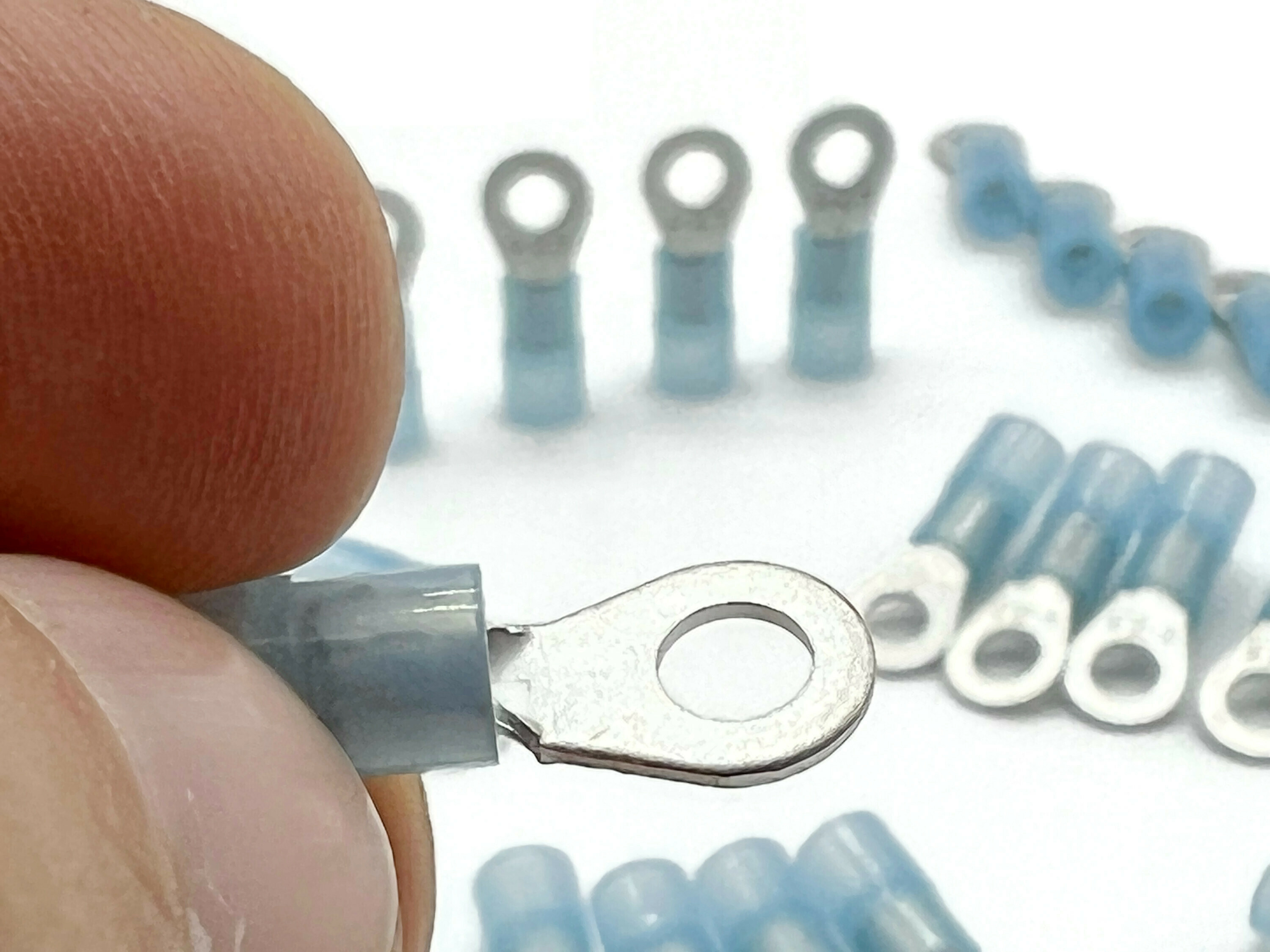 Kabelschuh 1,5mm2 bis 2,5mm2 M4 isoliert 20x Pressöse für Kabel Blau - Vorschau 5