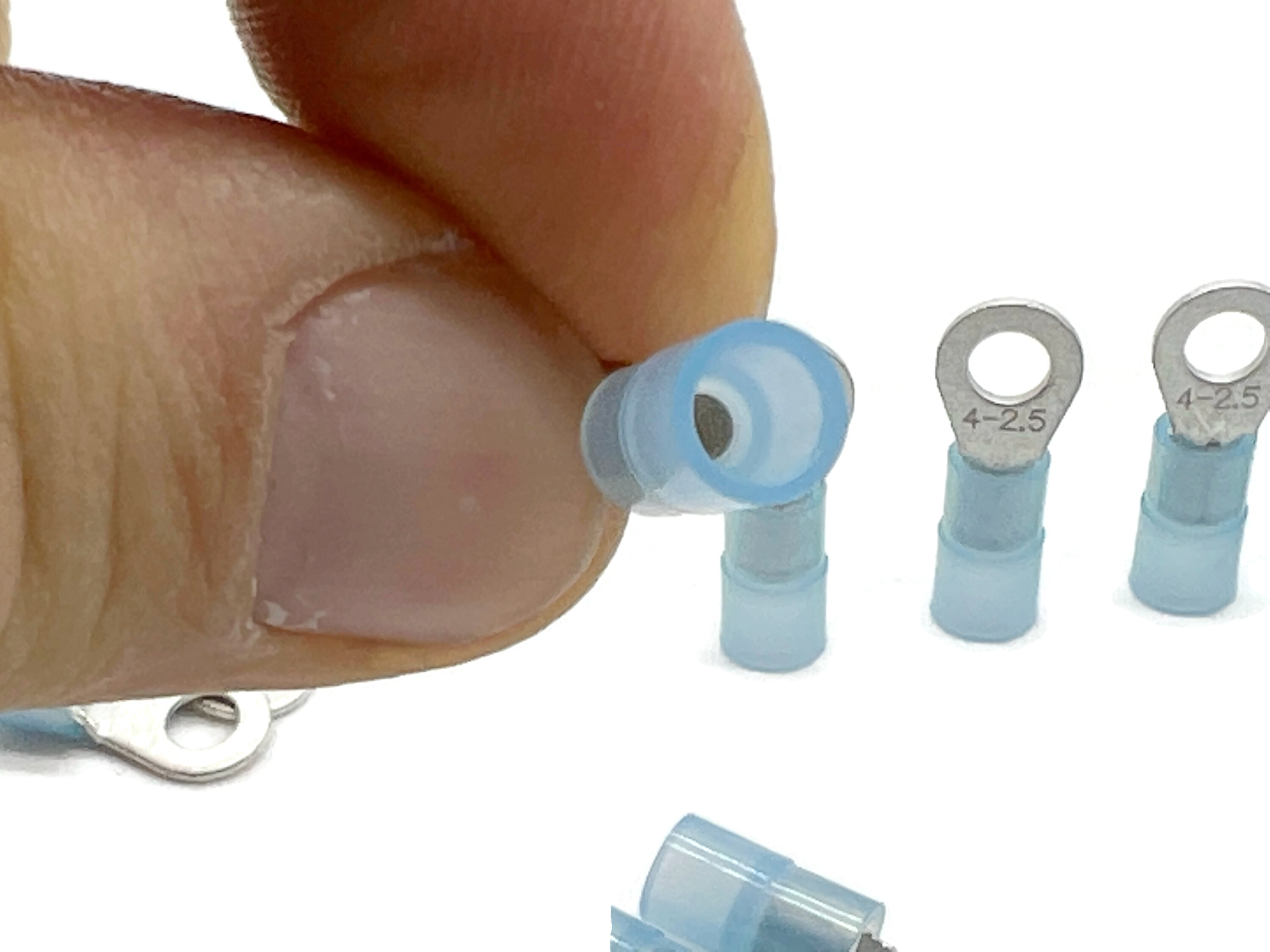 Kabelschuh 1,5mm2 bis 2,5mm2 M4 isoliert 20x Pressöse für Kabel Blau - Vorschau 6