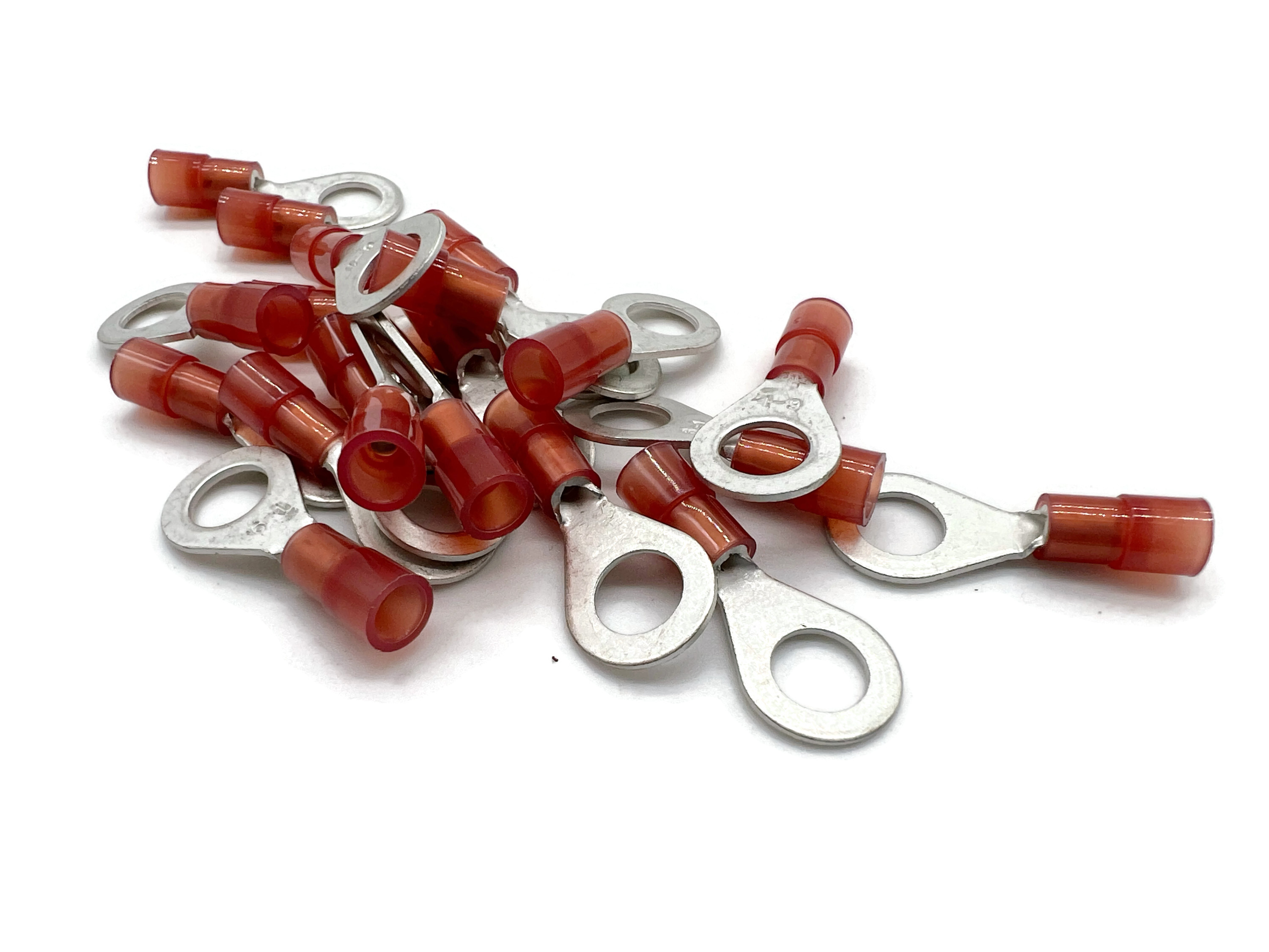 Kabelschuh 0,5mm2 bis 1,5mm2 M6 isoliert 20x Pressöse für Kabel Rot - Vorschau 2