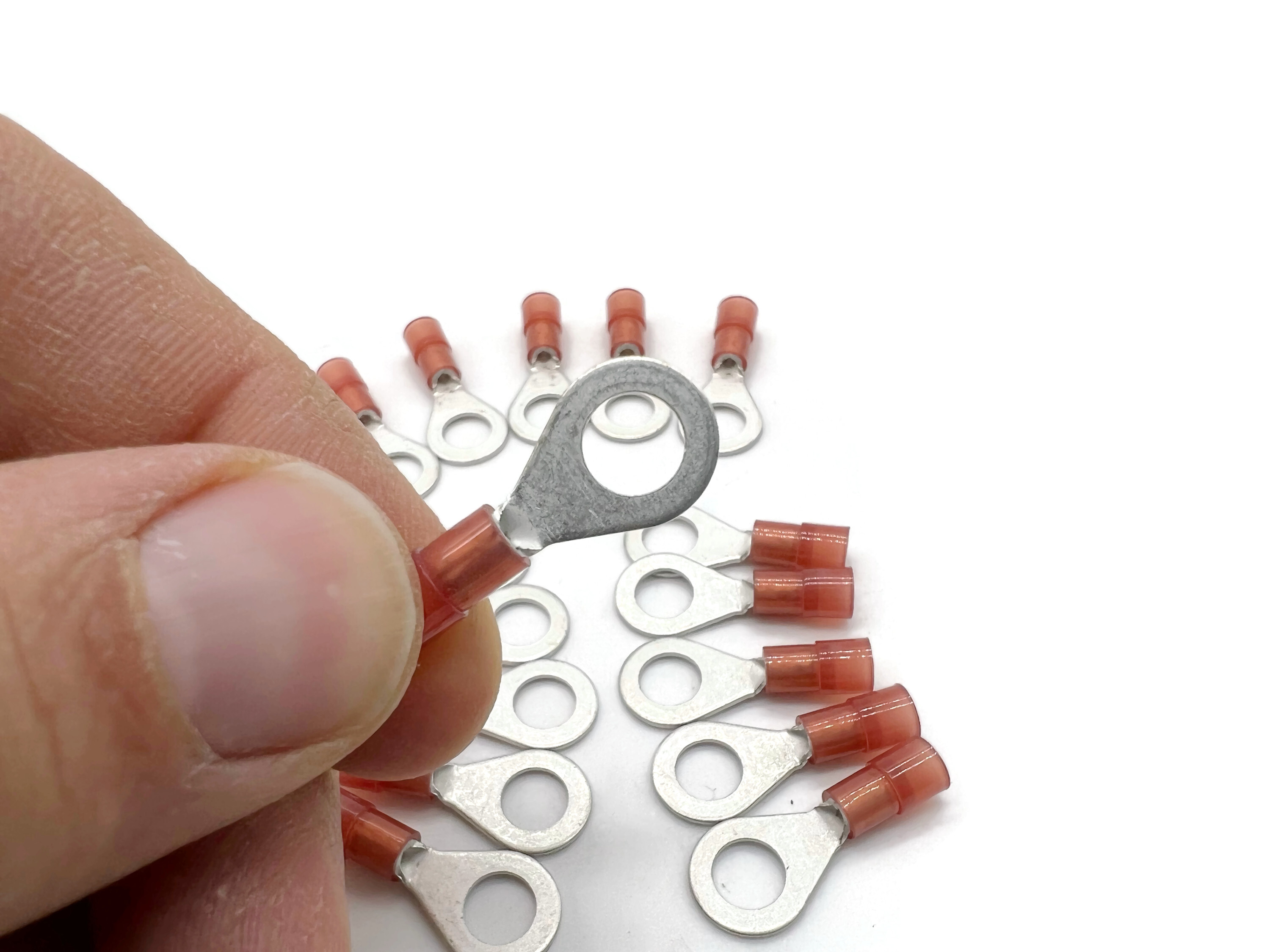 Kabelschuh 0,5mm2 bis 1,5mm2 M6 isoliert 20x Pressöse für Kabel Rot - Vorschau 5