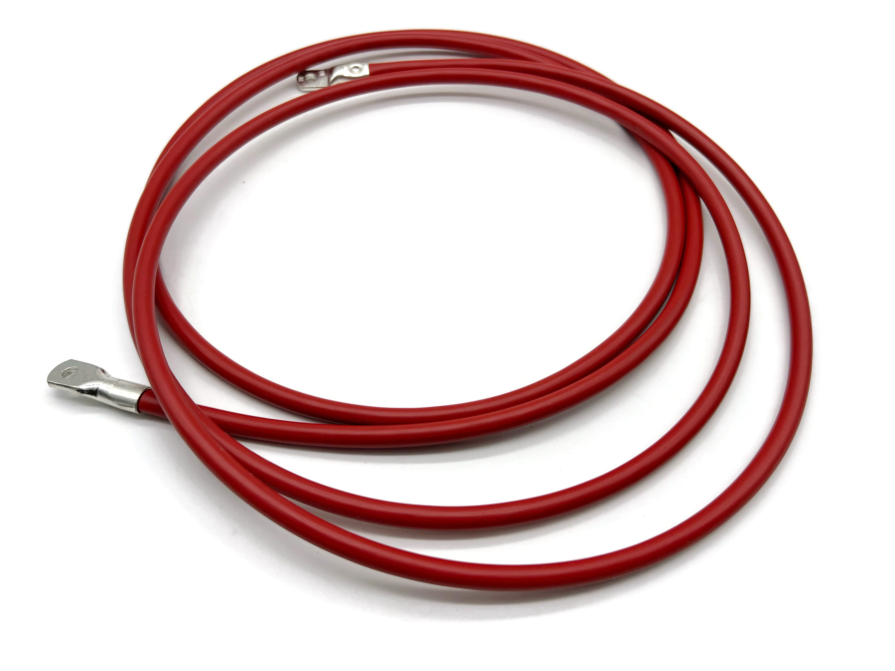 Batteriekabel 16 mm² 2,5m mit Kabelschuhen M5 Rot - Hochwertiges flexibles Kabel für Auto Boot Motorrad - Vorschau 2