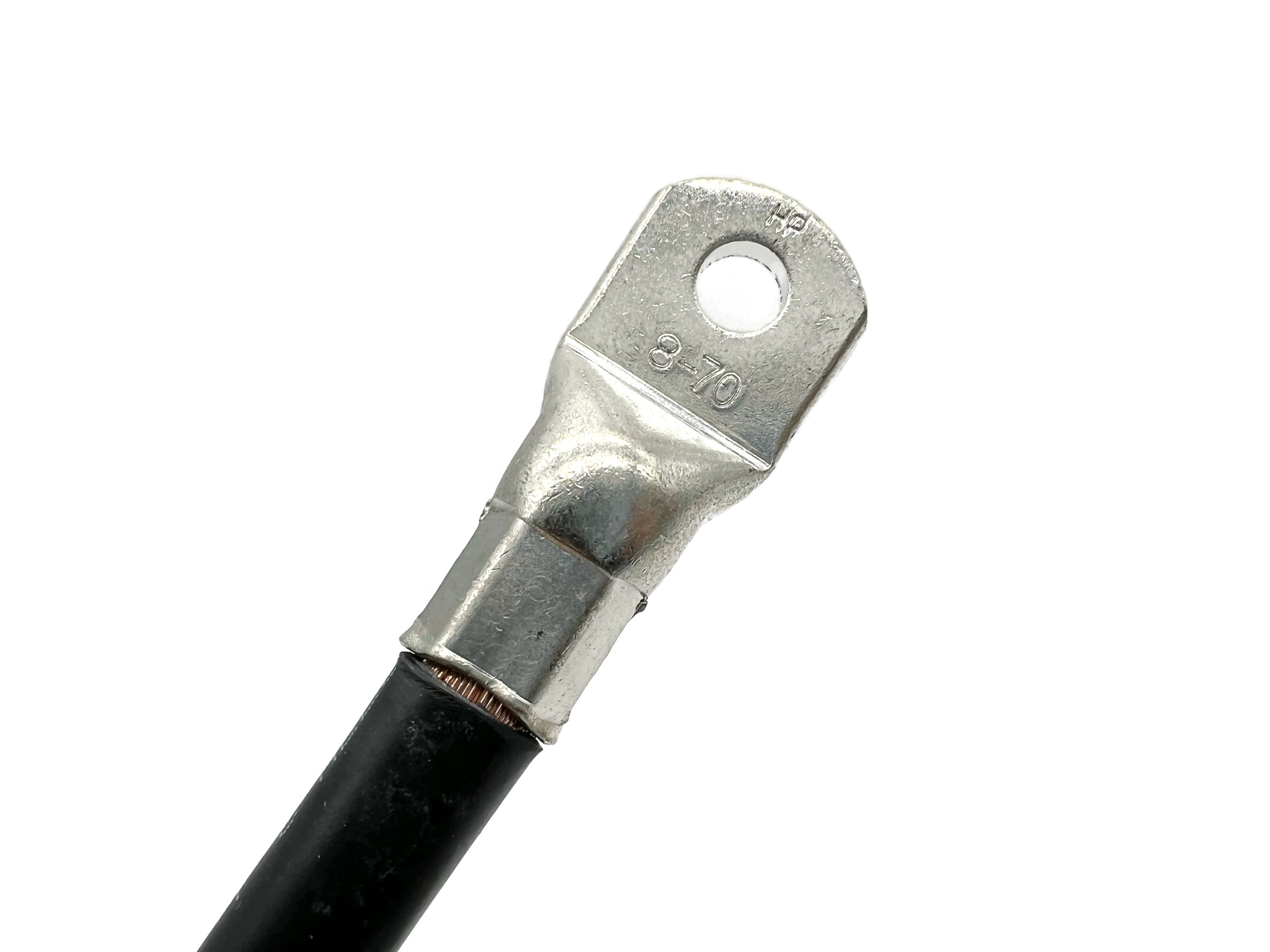 70 mm² Batteriekabel 20cm M8 Schwarz flexibel für Auto Boot Motorrad hitzebeständig - Vorschau 3