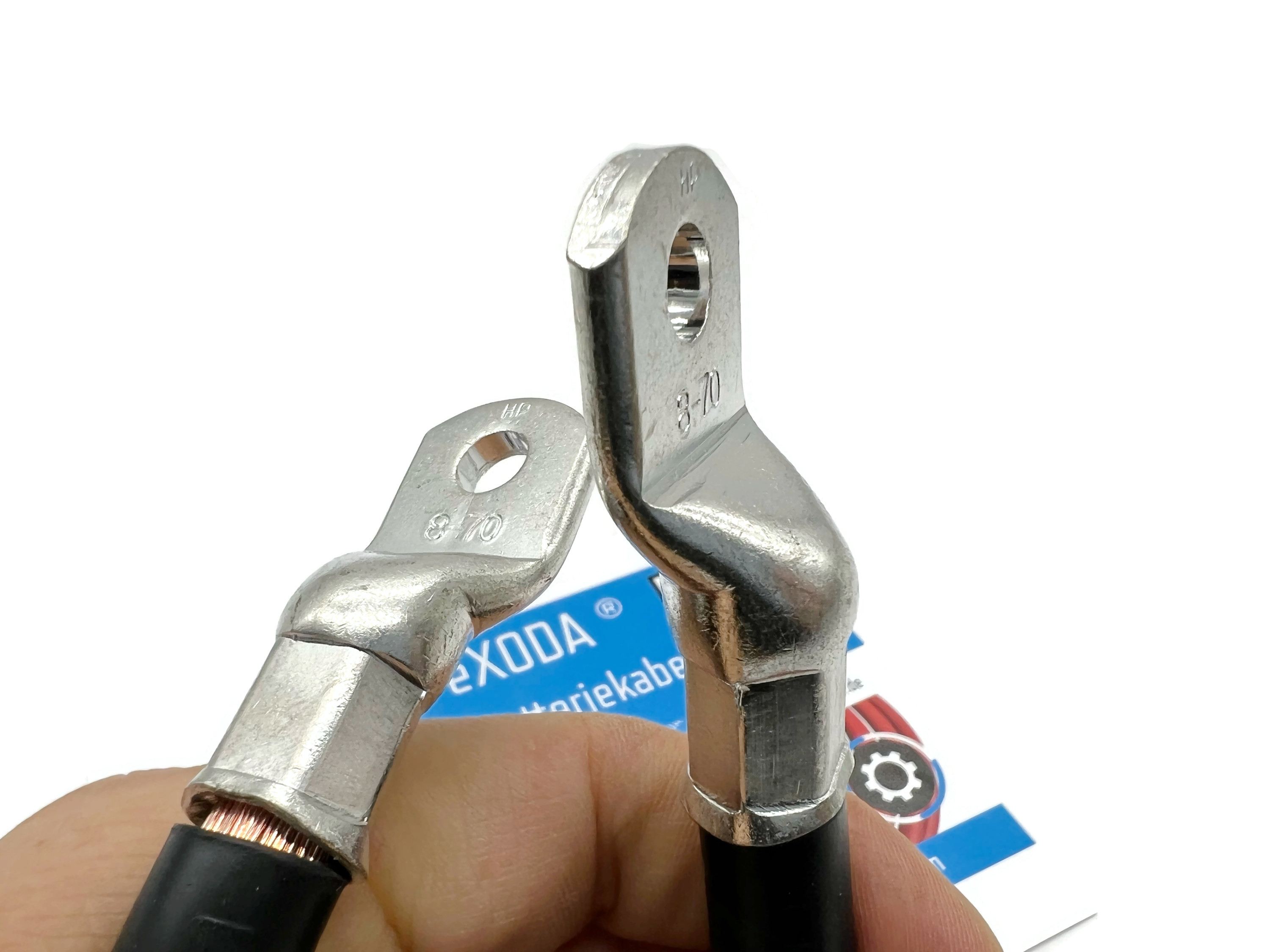 Batteriekabel 70mm² 30cm M8 Schwarz flexibles hitzebeständiges Kabel bis 70 Grad - Vorschau 5