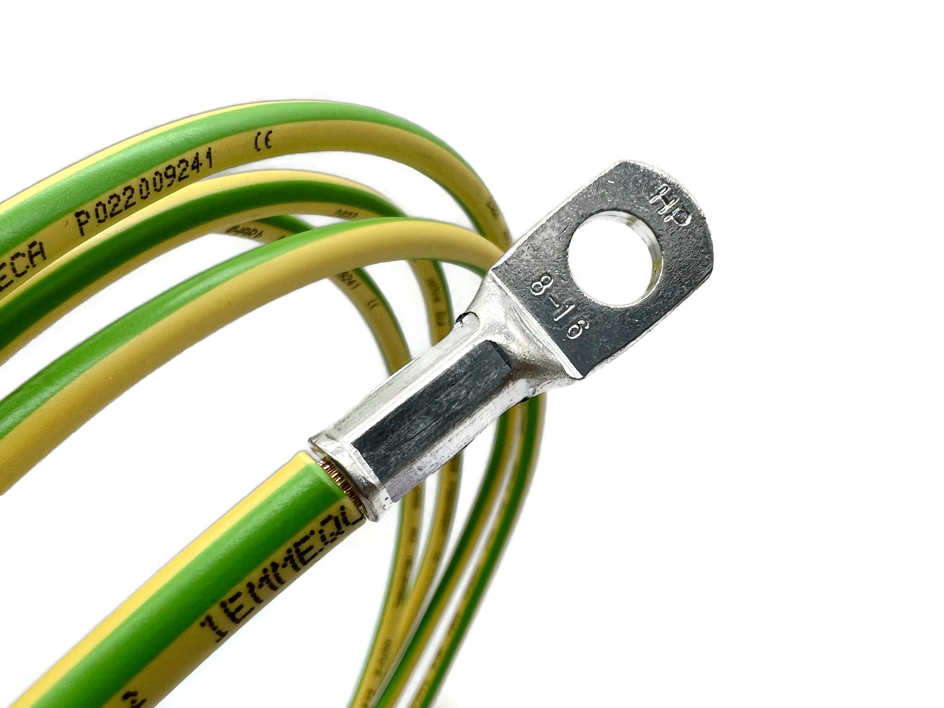Exoda Batteriekabel 16 mm² 3 m mit M10 M16 M8 Kabelschuhen Grün/Gelb für Auto Boot Motorrad - Vorschau 4