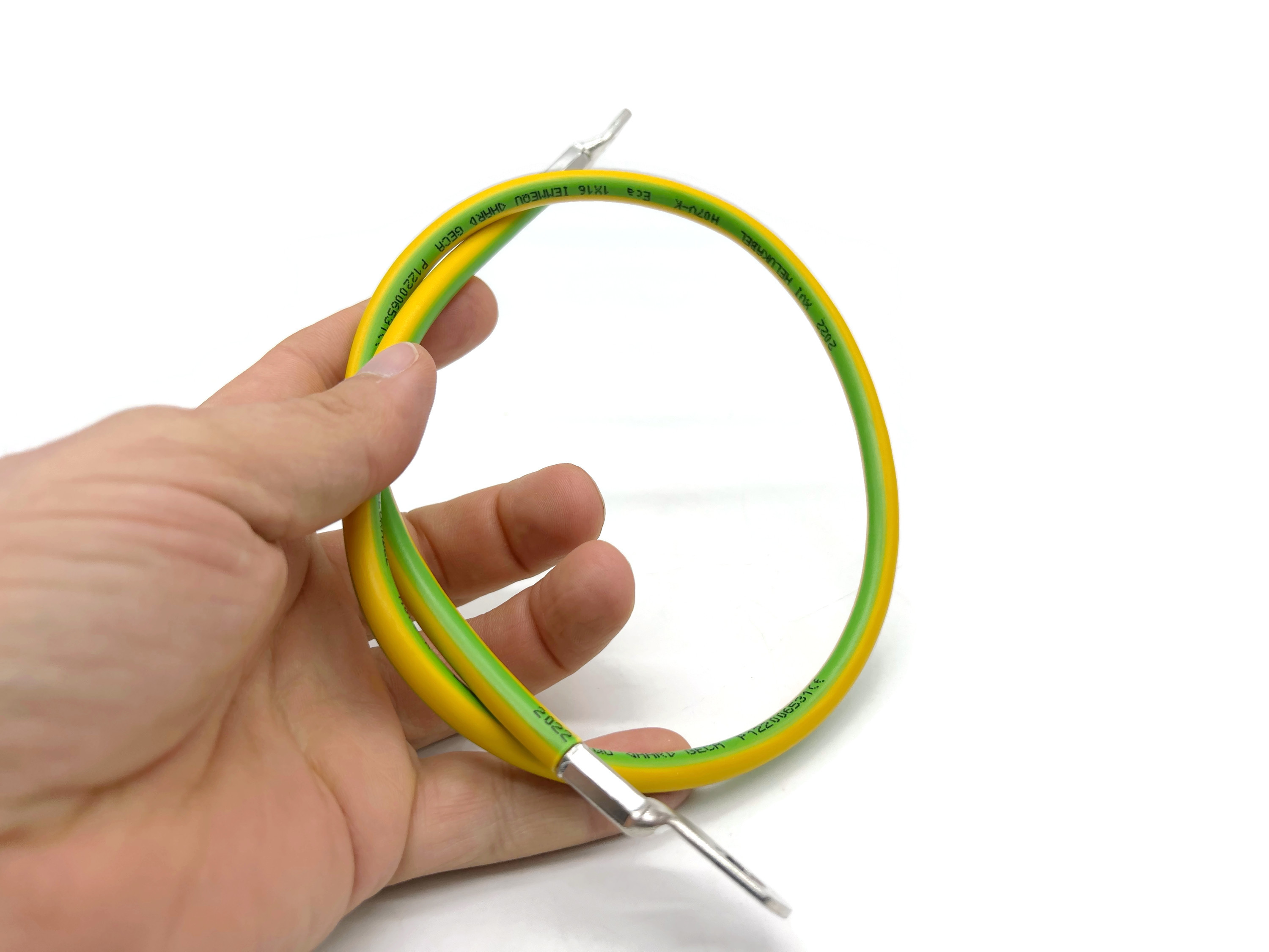 Erdungskabel 60 cm Erdungsleitung 16 mm² grün/gelb M12 flexibles Kabel H07V-K Standard - Vorschau 6