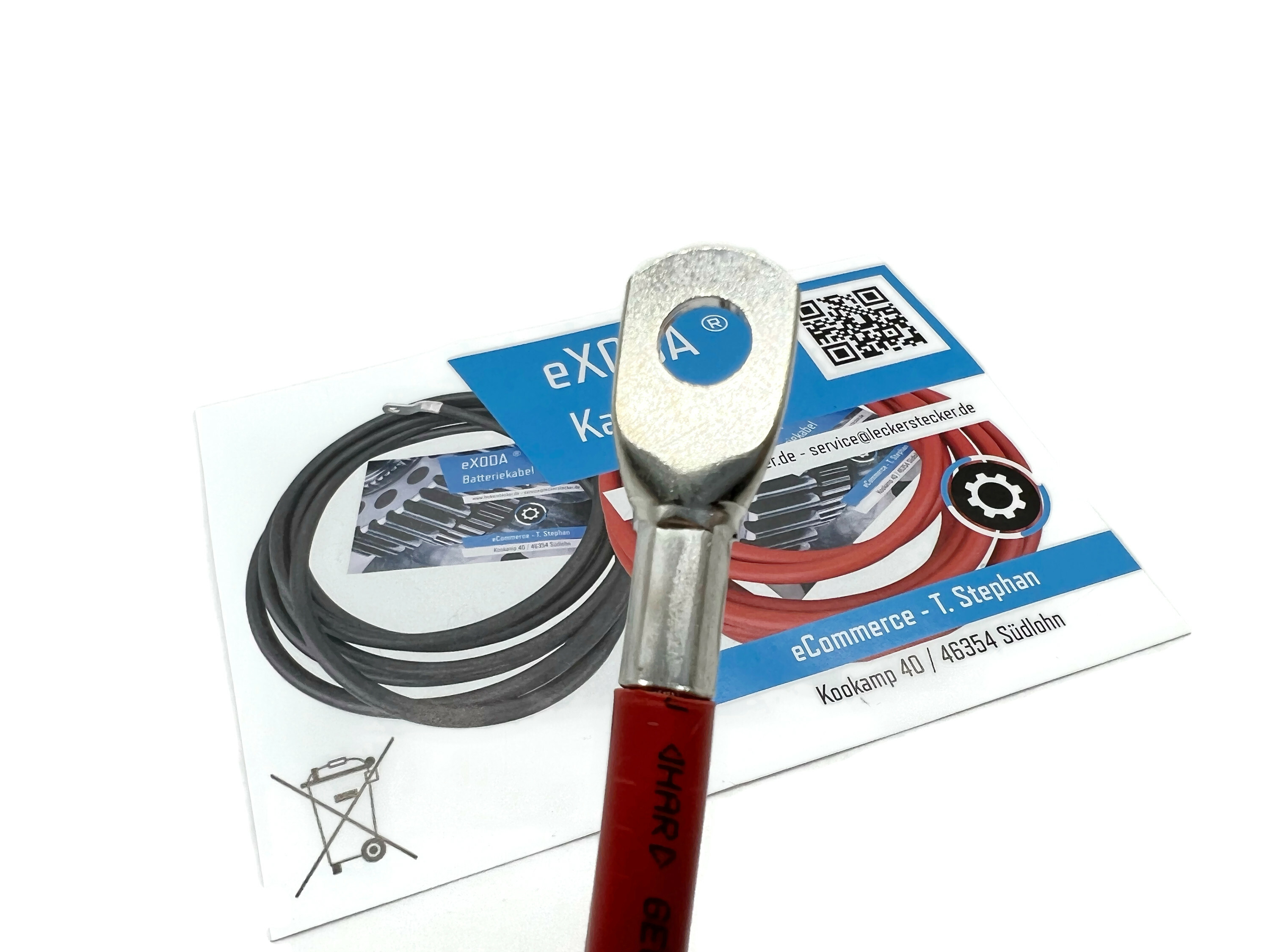 Batteriekabel 25mm² 30cm M8 M10 Rot für Autos Boote Motorräder bis 6720 Watt 560A bei 12V - Vorschau 8