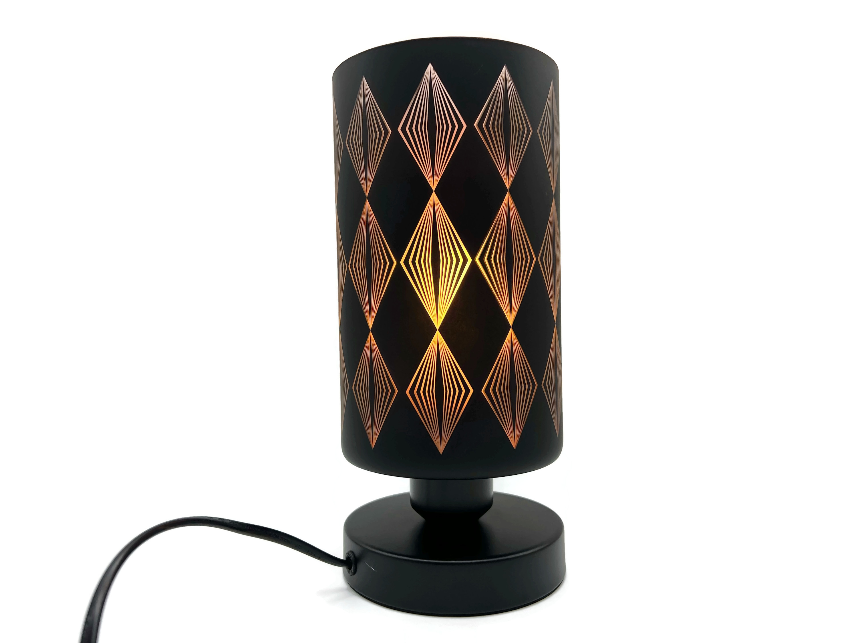 Glas Tischlampe Black-Quatro schöne Designer-Lampe in der Farbe schwarz  - Vorschau 4