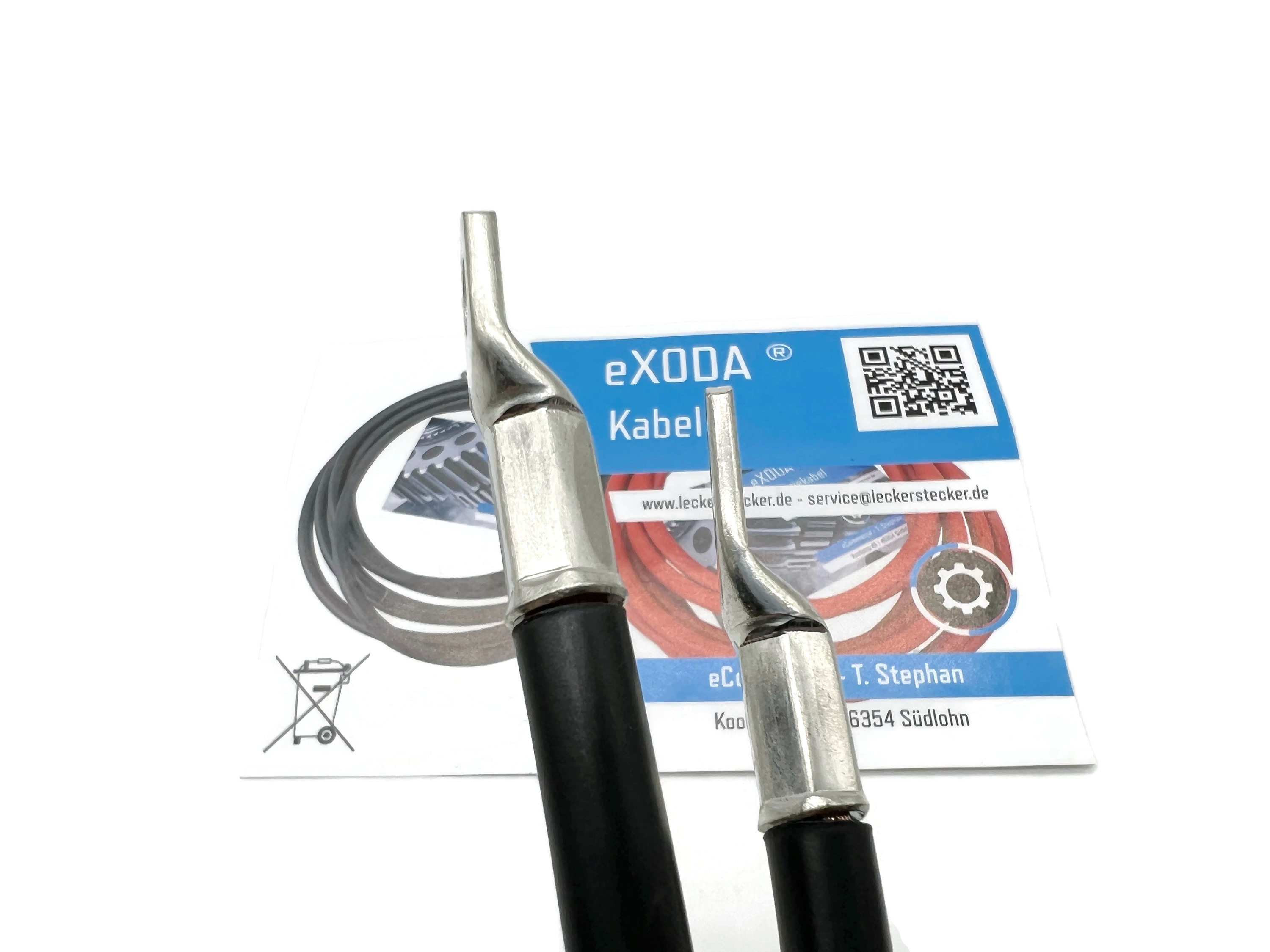 Batteriekabel 25 mm² 75cm M6 M8 Schwarz flexibel hochwertig für Auto Boot Motorrad - Vorschau 4