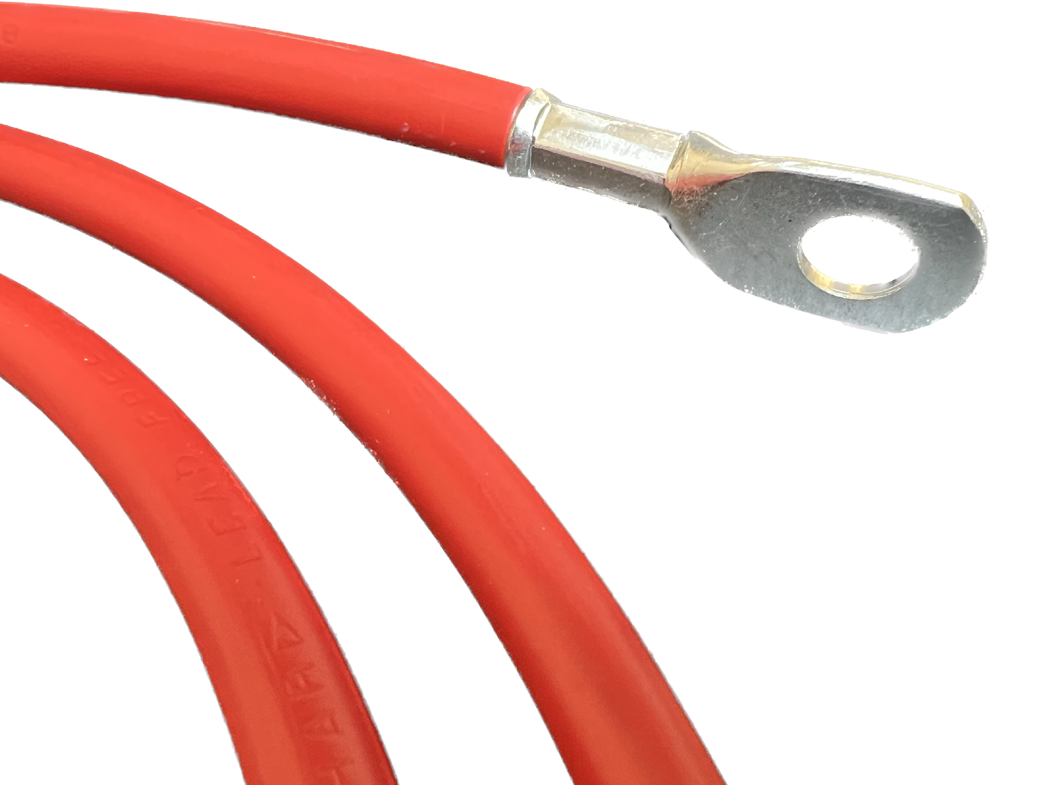 25 mm² 200cm Batteriekabel M8 M10 Rot hohe Flexibilität hitzebeständig ausreinem Kupfer - Vorschau 4