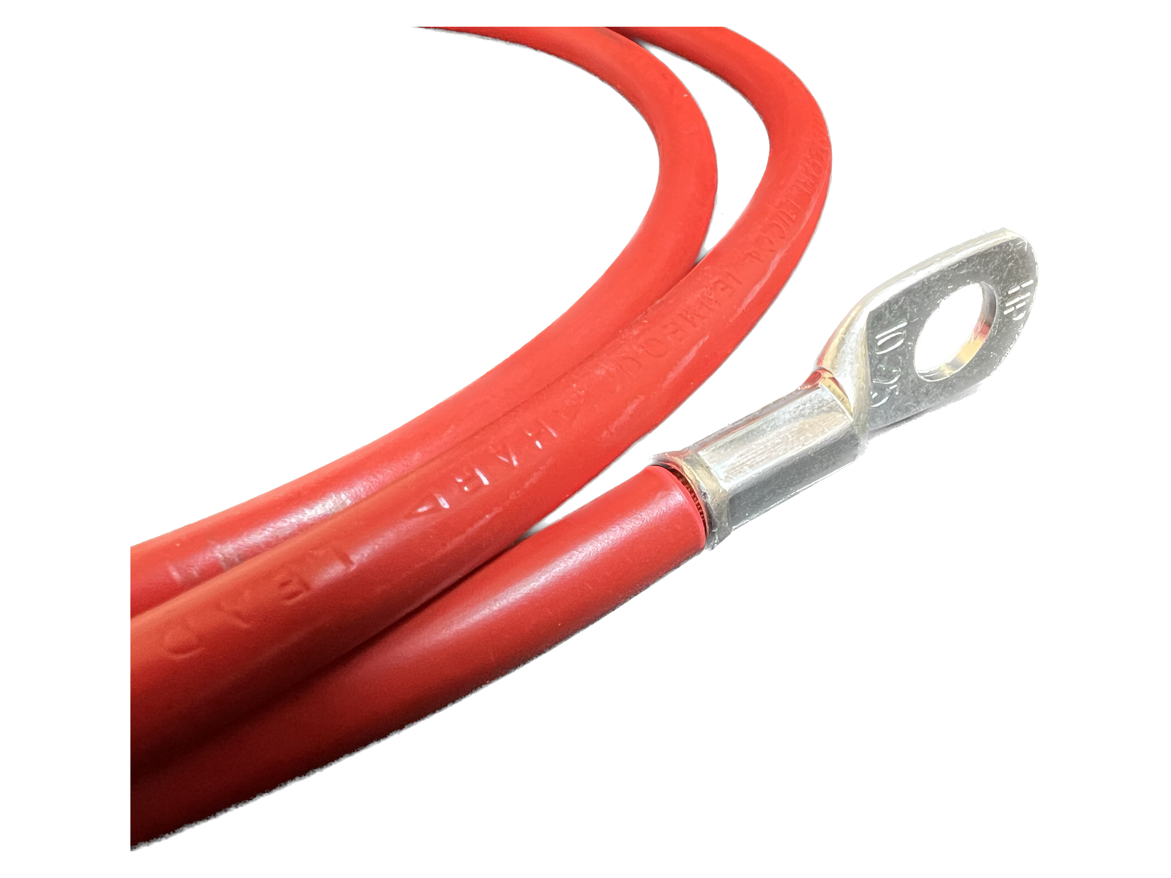 25 mm² 200cm Batteriekabel M8 M10 Rot hohe Flexibilität hitzebeständig ausreinem Kupfer - Vorschau 5