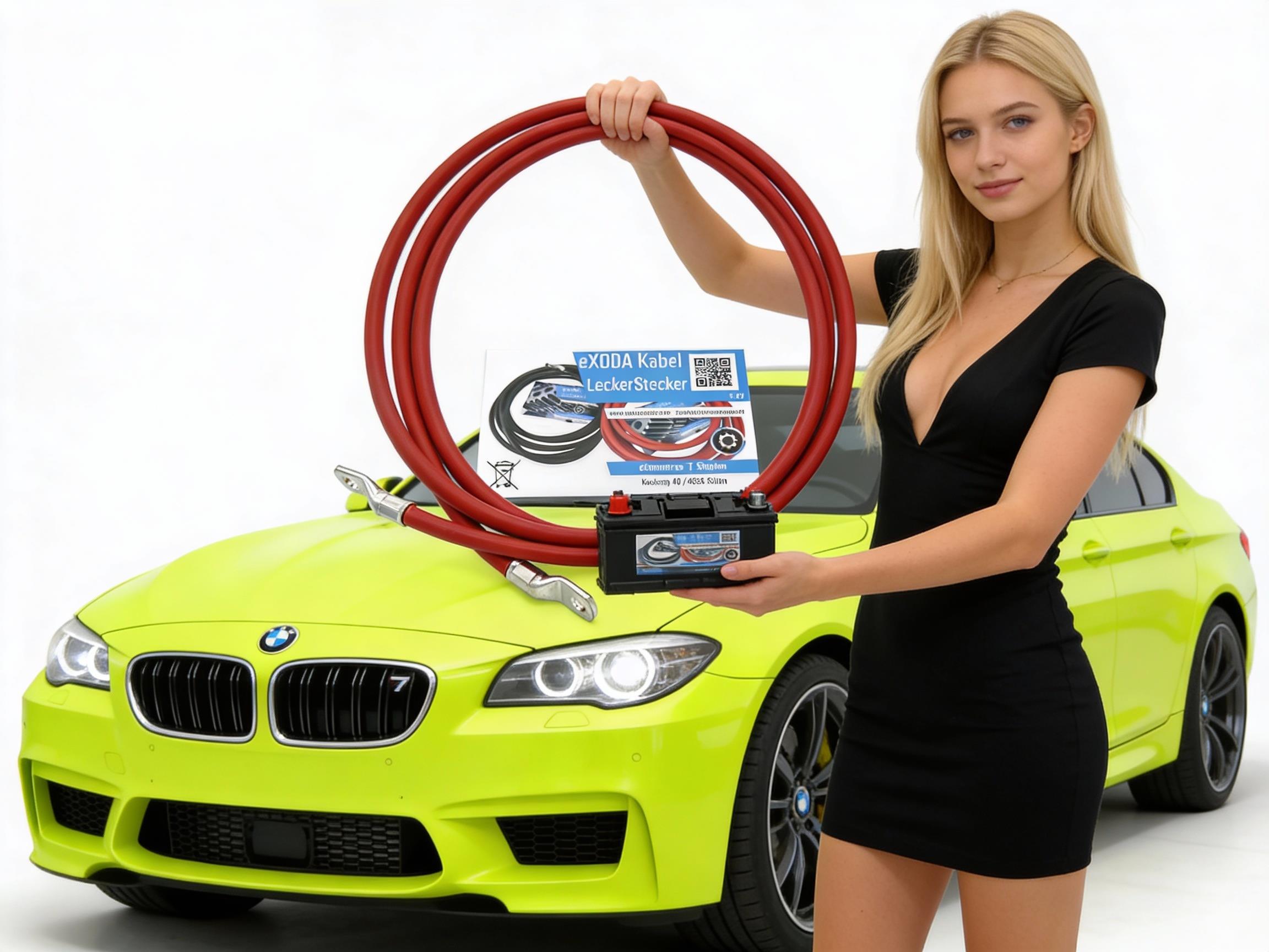 25 mm² 200cm Batteriekabel M8 M10 Rot hohe Flexibilität hitzebeständig ausreinem Kupfer - Vorschau 3