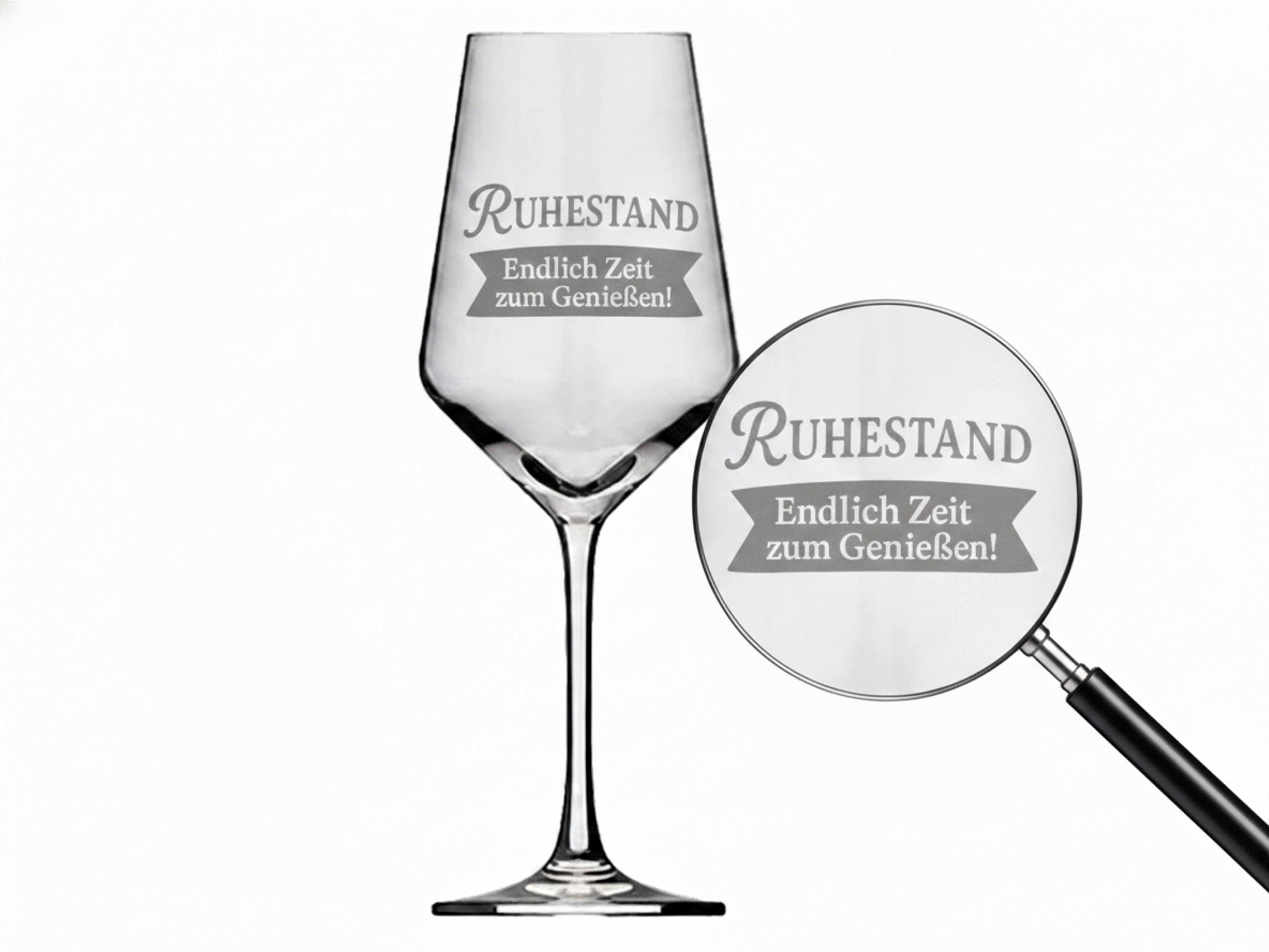 Weinglas für den Ruhestand