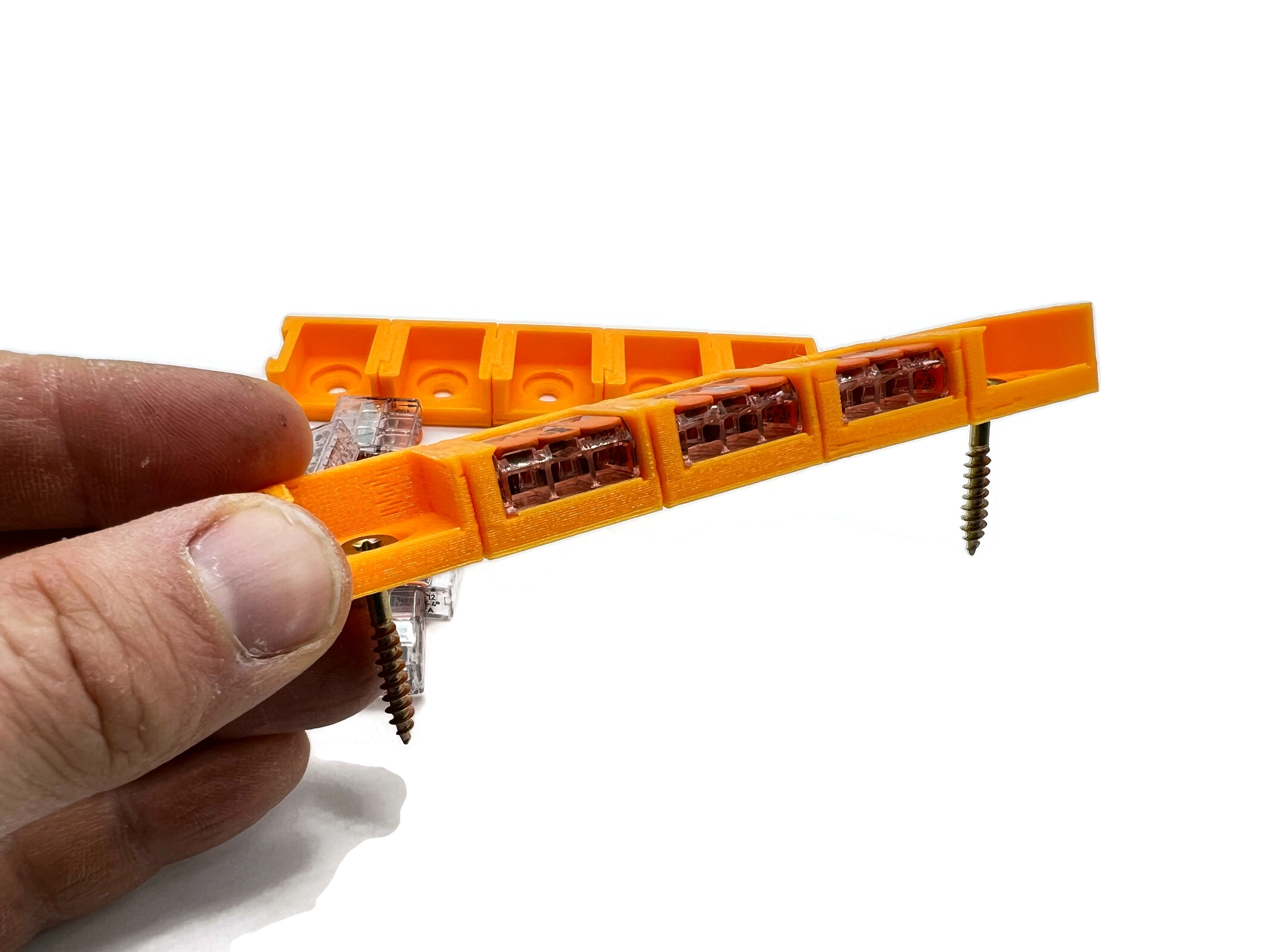 10x Halterung für Wago Typ 221 413 3polige Halterungen für 4mm2 Kabel - Vorschau 4
