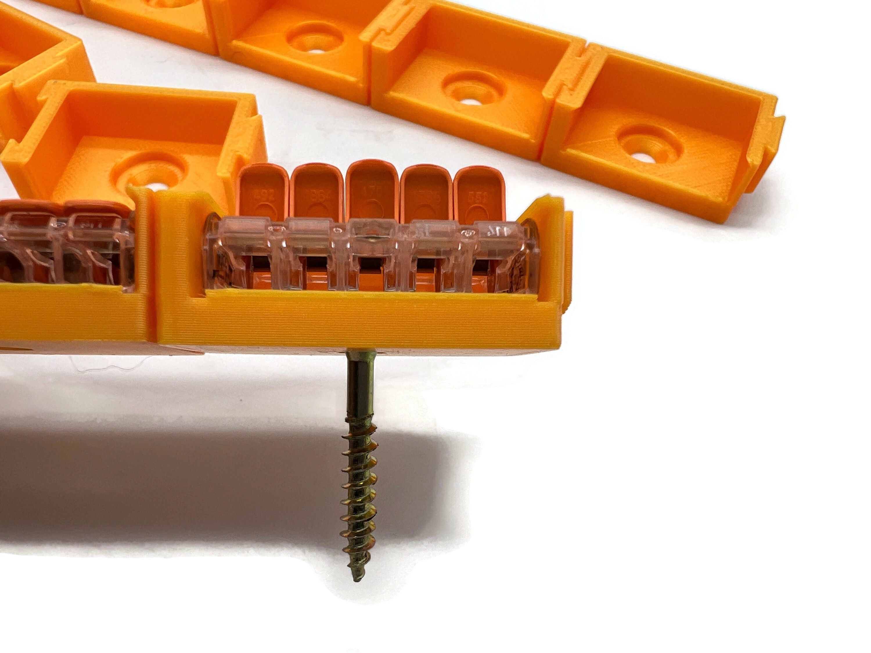 10x Halterung für Wago 5er Klemmen Typ 221-615 bis 6mm2 steckbar und kombinierbar - Vorschau 7