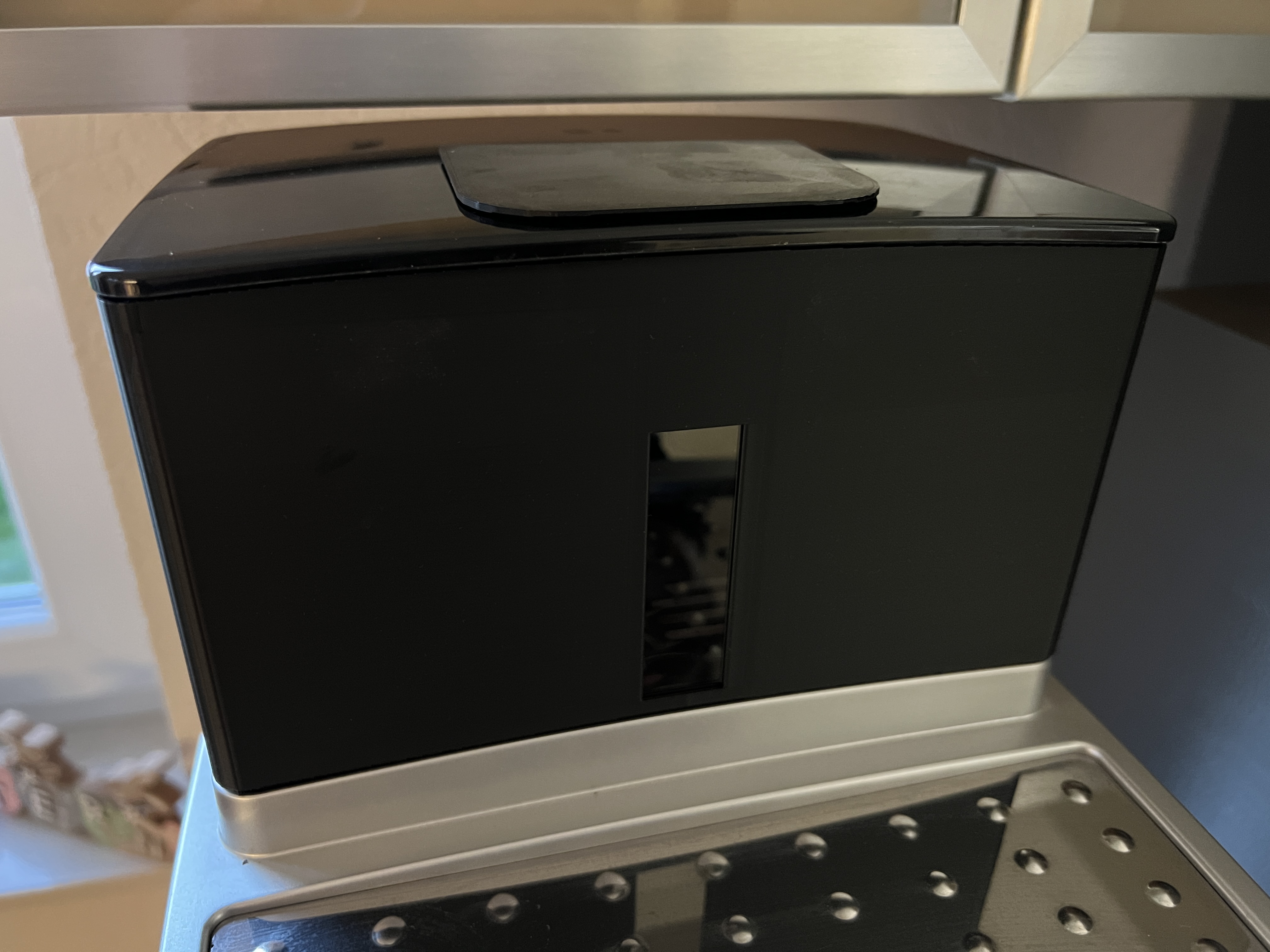 Bohnenbehälter Schwarz Maxi Erweiterung kompatibel zu DeLonghi Cappuccino und Magnifica S - Vorschau 3