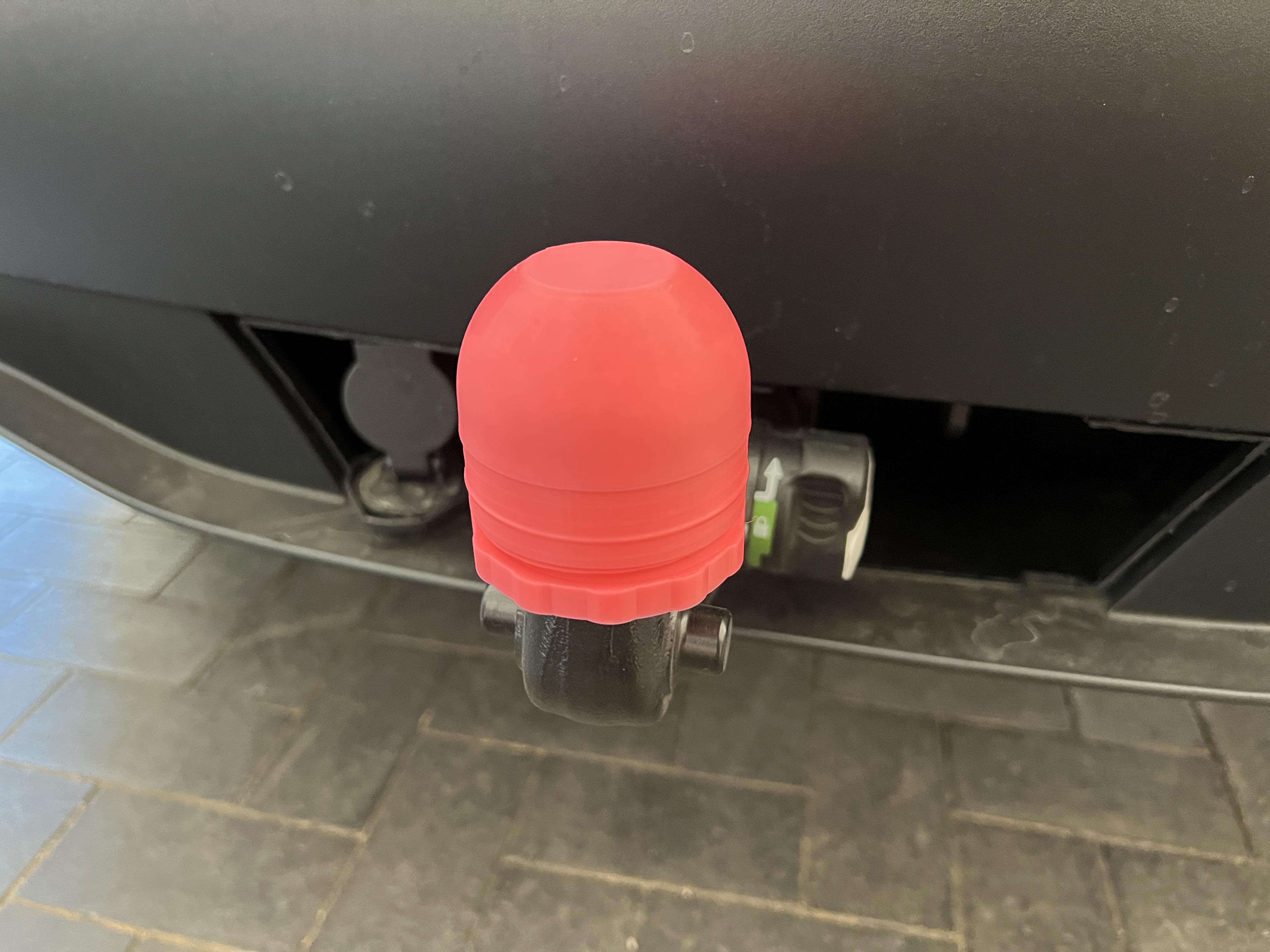Abdeckung für Anhängerkupplung Kappe Pink mit Schraubgewinde - Vorschau 3