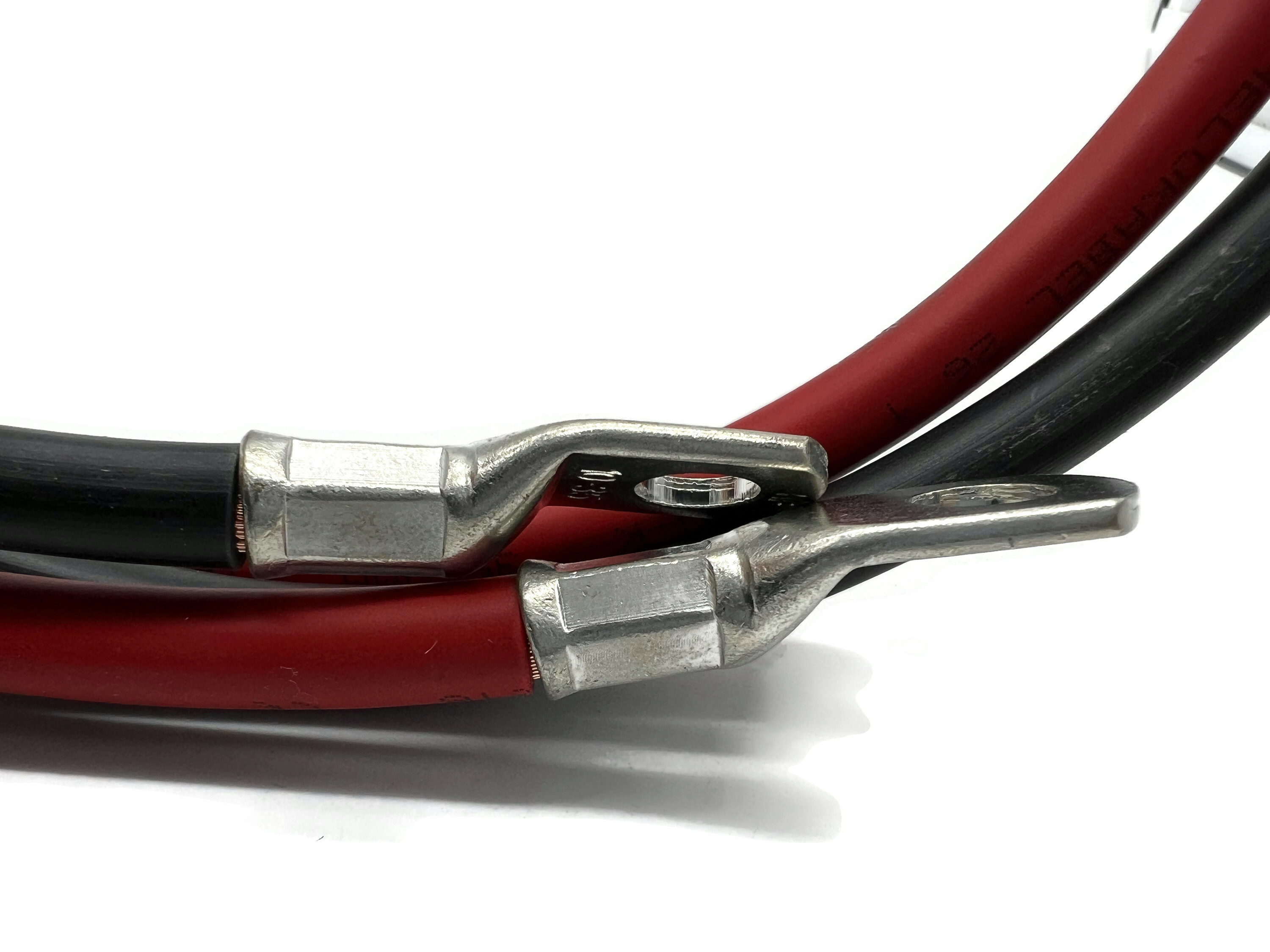 Batteriekabel Set 35 mm² 100cm mit M10 Kabelschuhen Rot Schwarz für Auto Boot Motorrad - Vorschau 4