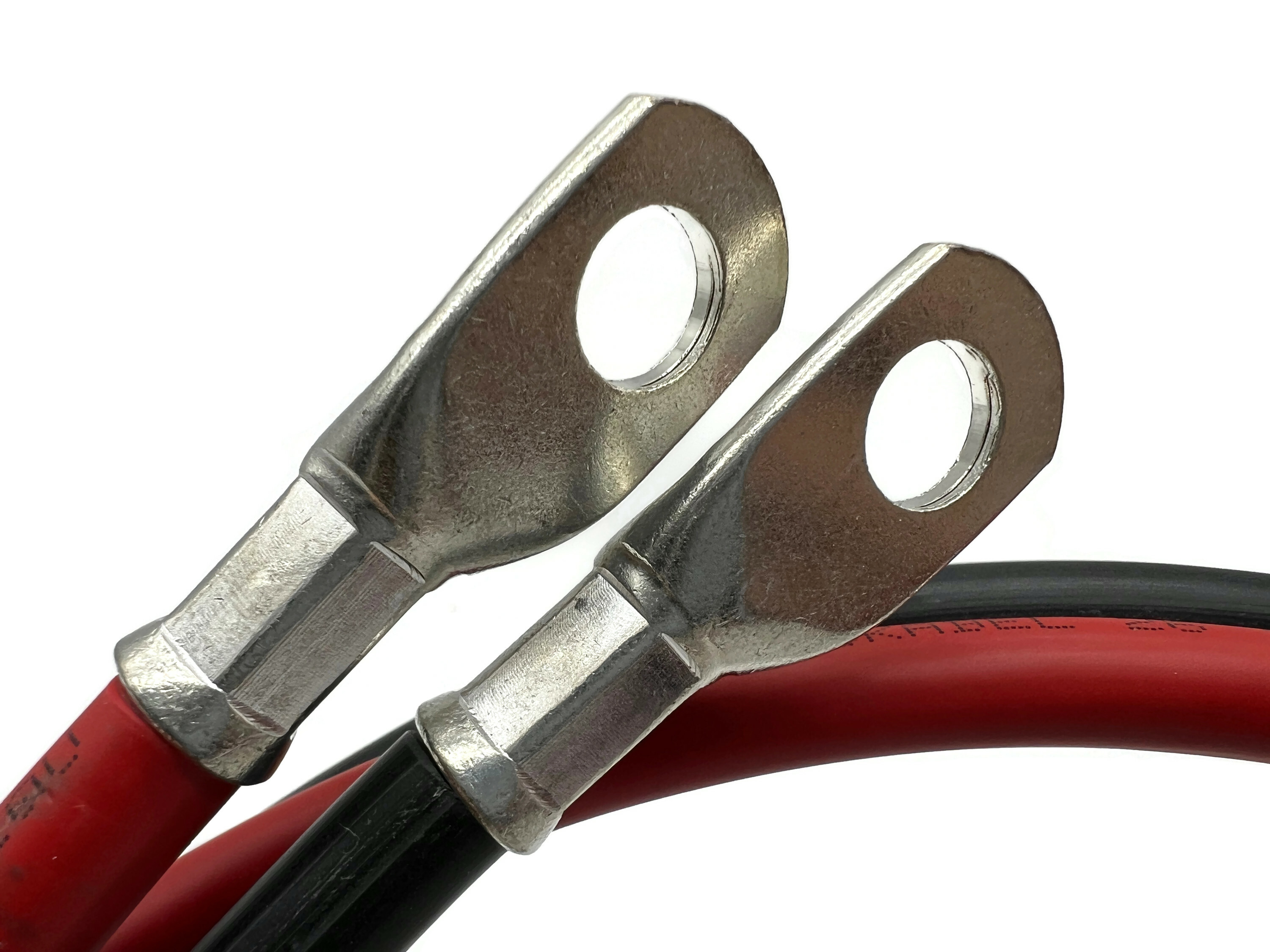 Batteriekabel Set 35 mm² 100cm mit M10 Kabelschuhen Rot Schwarz für Auto Boot Motorrad - Vorschau 3