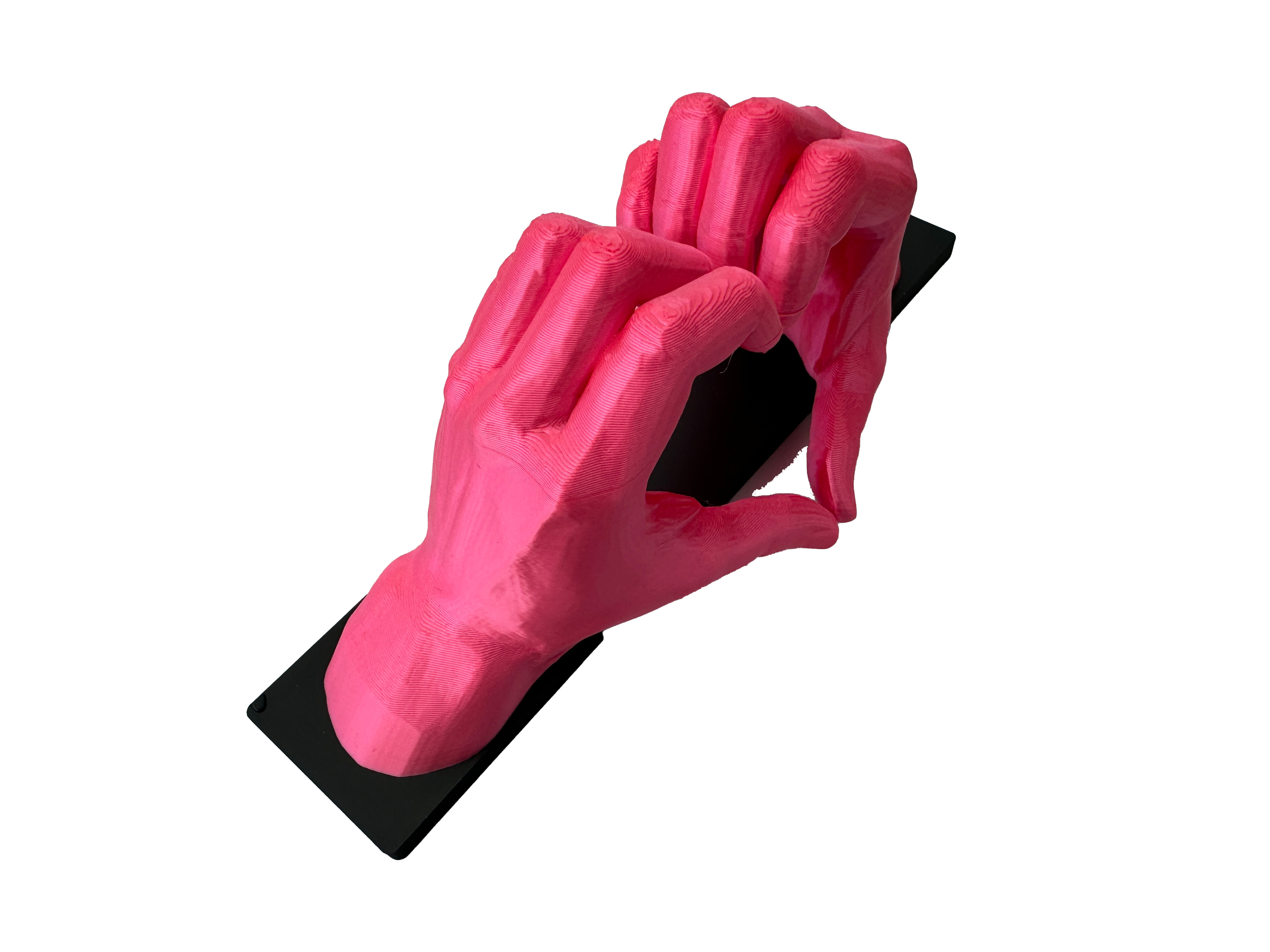 eXODA Skulptur Hand Herz Deko Skulptur Geste der Liebe auf Sockel - Vorschau 3