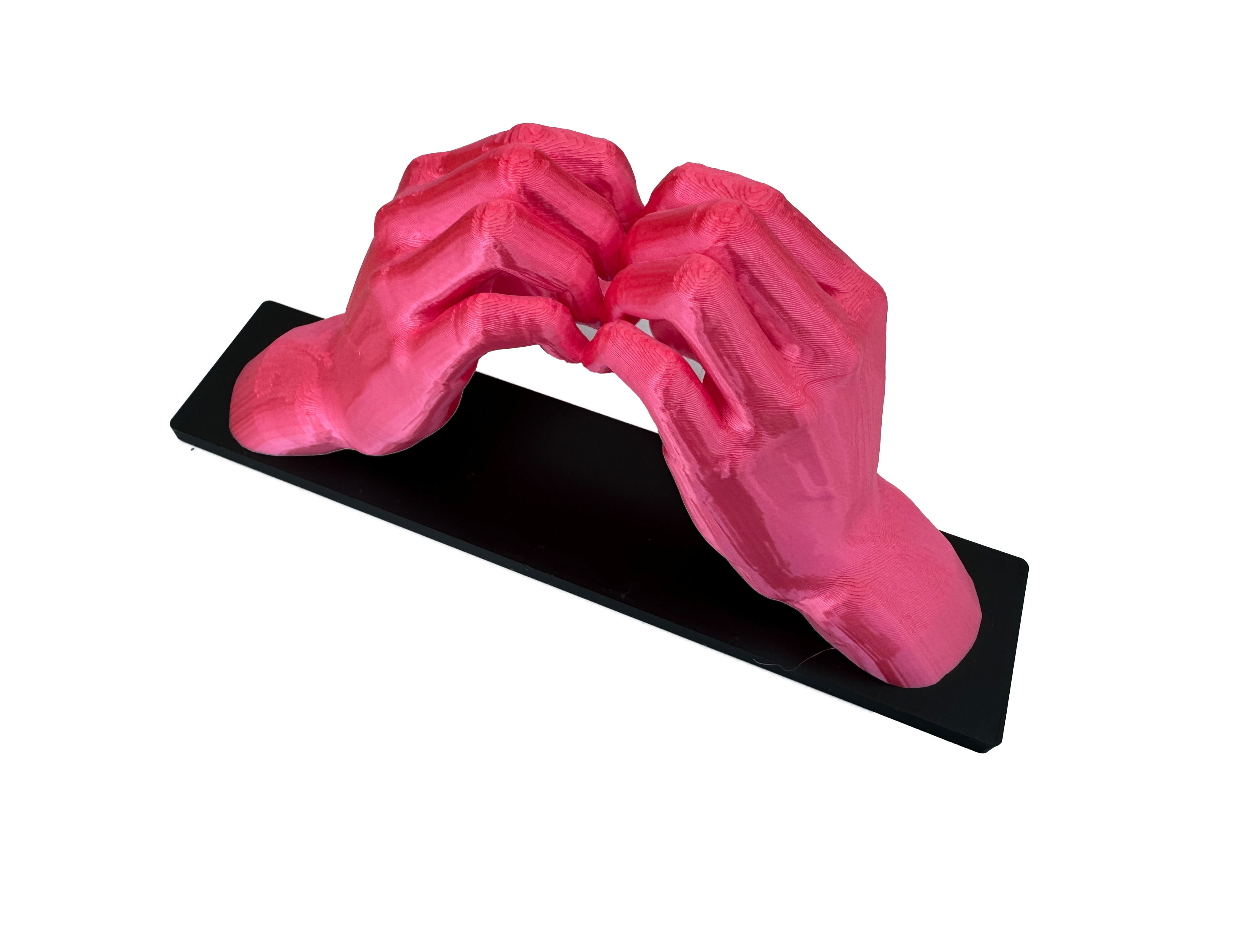 eXODA Skulptur Hand Herz Deko Skulptur Geste der Liebe auf Sockel - Vorschau 4