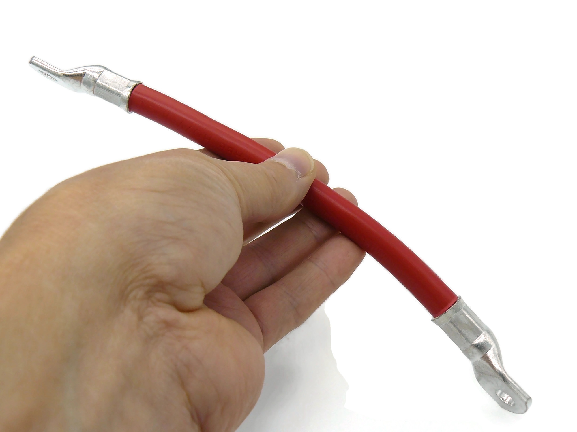 50 mm² Kabel Set 50cm 20cm M8 Kabelschuhe Rot Schwarz Hochwertige Batteriekabel - Vorschau 6