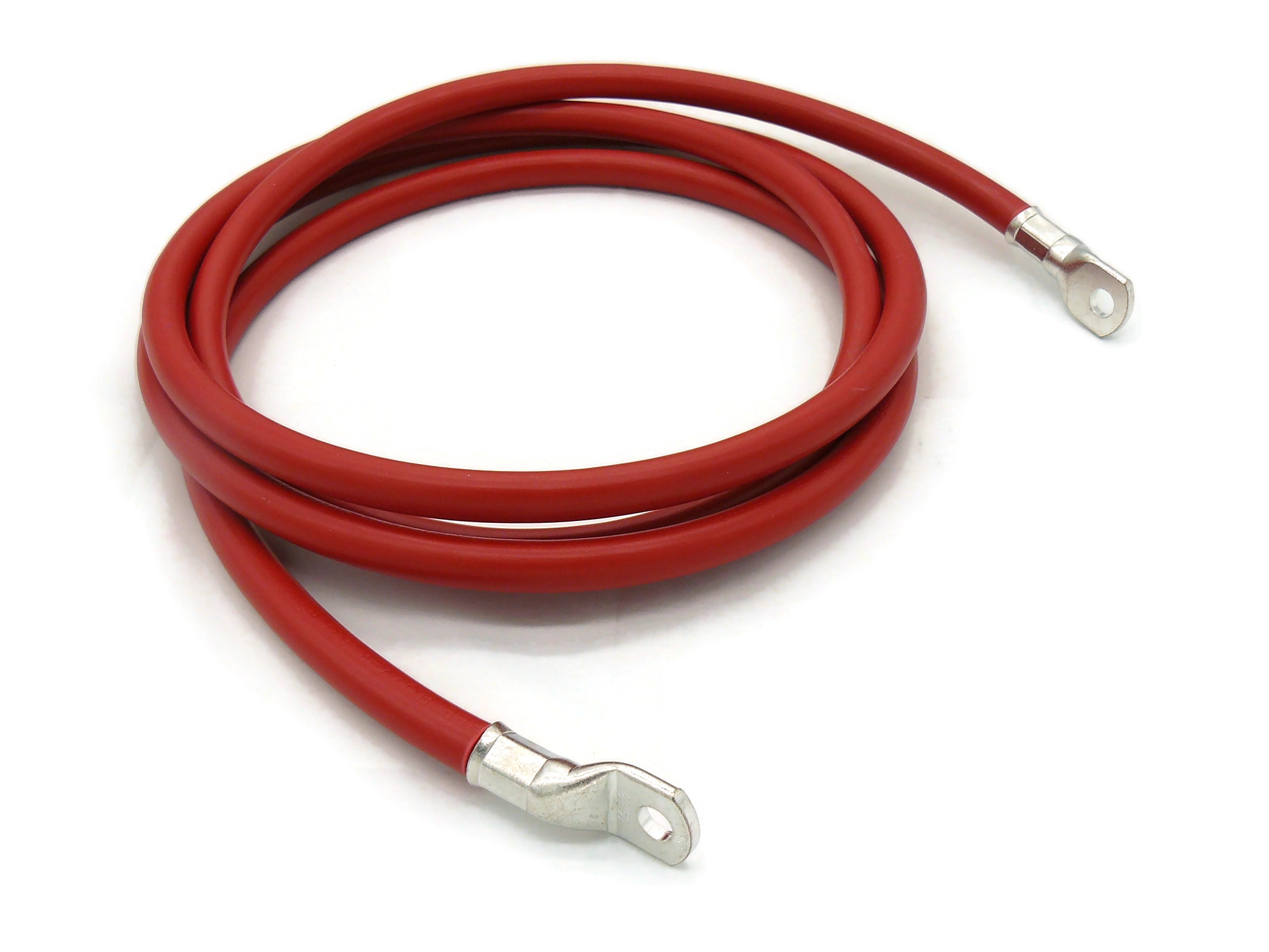 Batteriekabel 50 mm² 2,5m rot mit M8 Kabelschuhen 99 Prozent Kupfer für 134A 12V - Vorschau 2