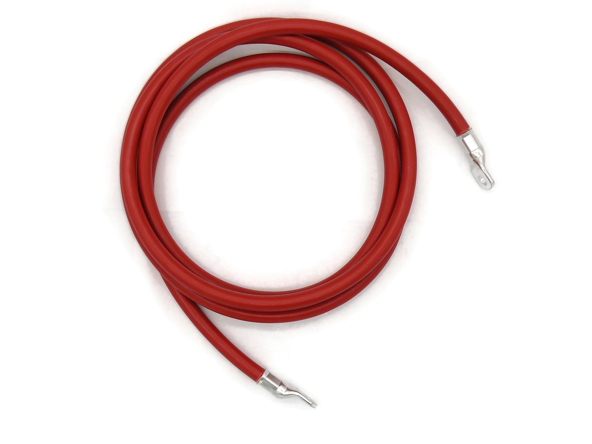 Batteriekabel 50 mm² 2,5m rot mit M8 Kabelschuhen 99 Prozent Kupfer für 134A 12V - Vorschau 3
