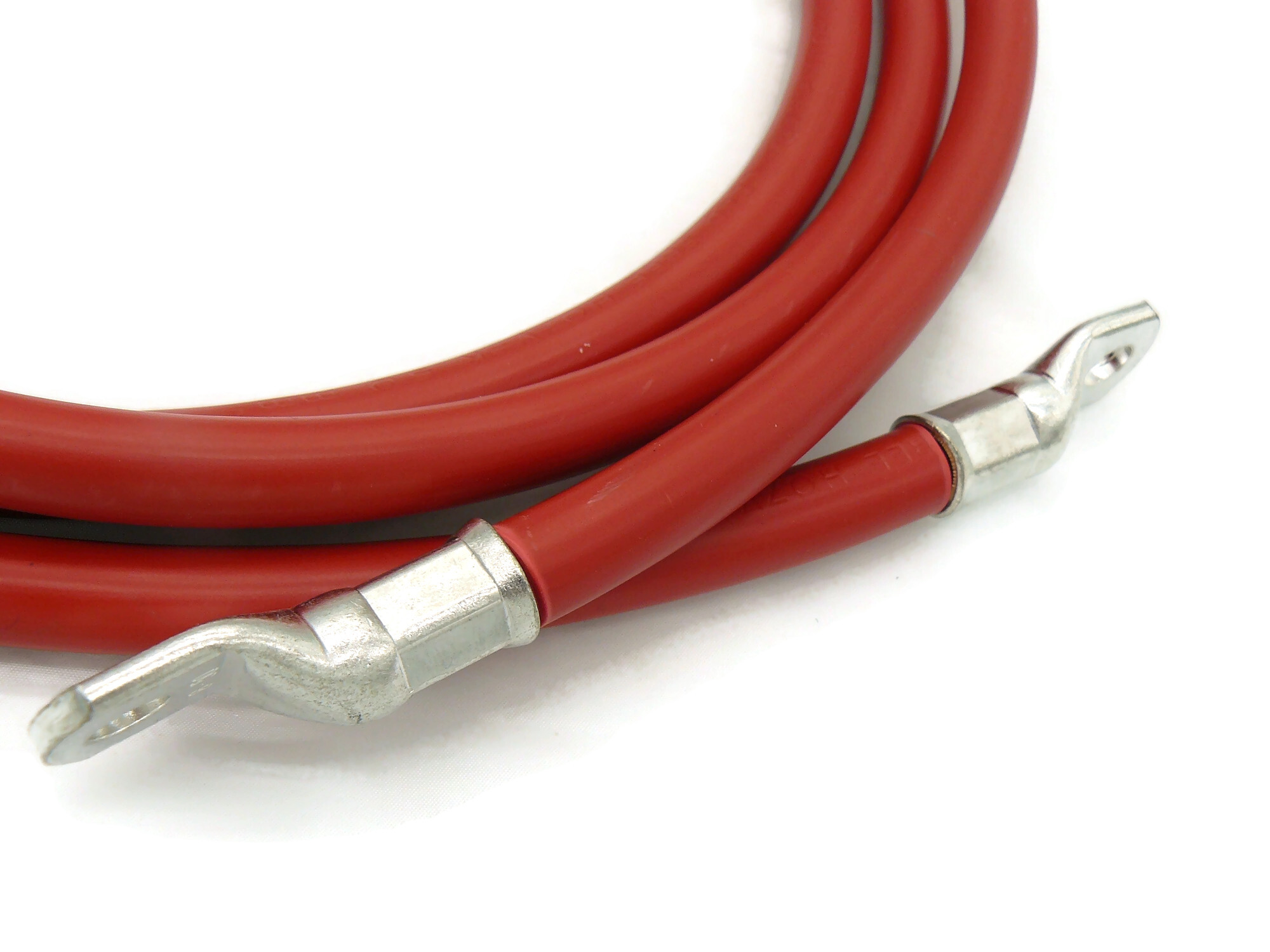 Batteriekabel 50 mm² 2,5m rot mit M8 Kabelschuhen 99 Prozent Kupfer für 134A 12V - Vorschau 5