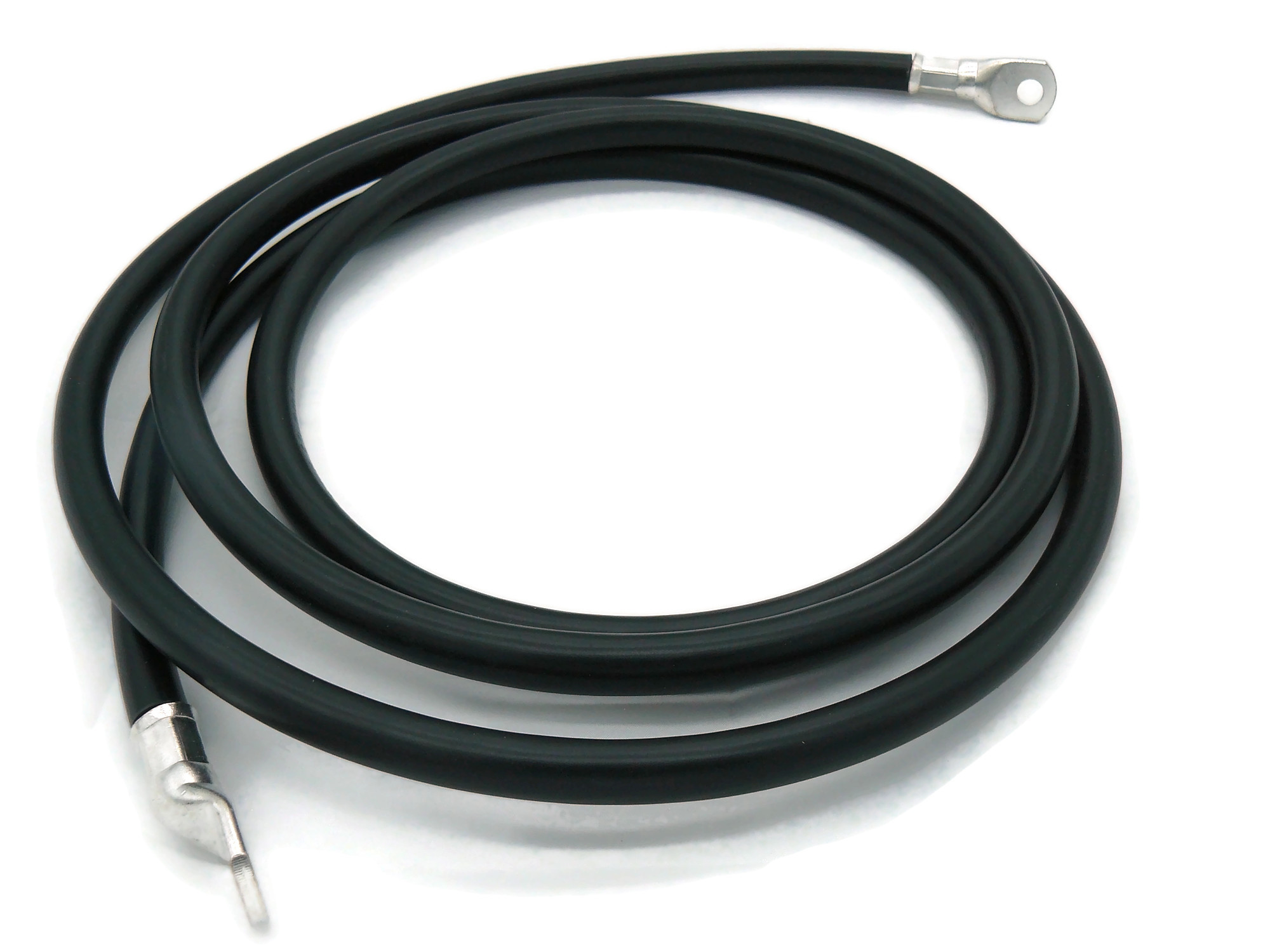 Batteriekabel 50 mm² 2,5m Schwarz mit M8 Kabelschuhen für zuverlässige Leistung 134A 12V - Vorschau 3
