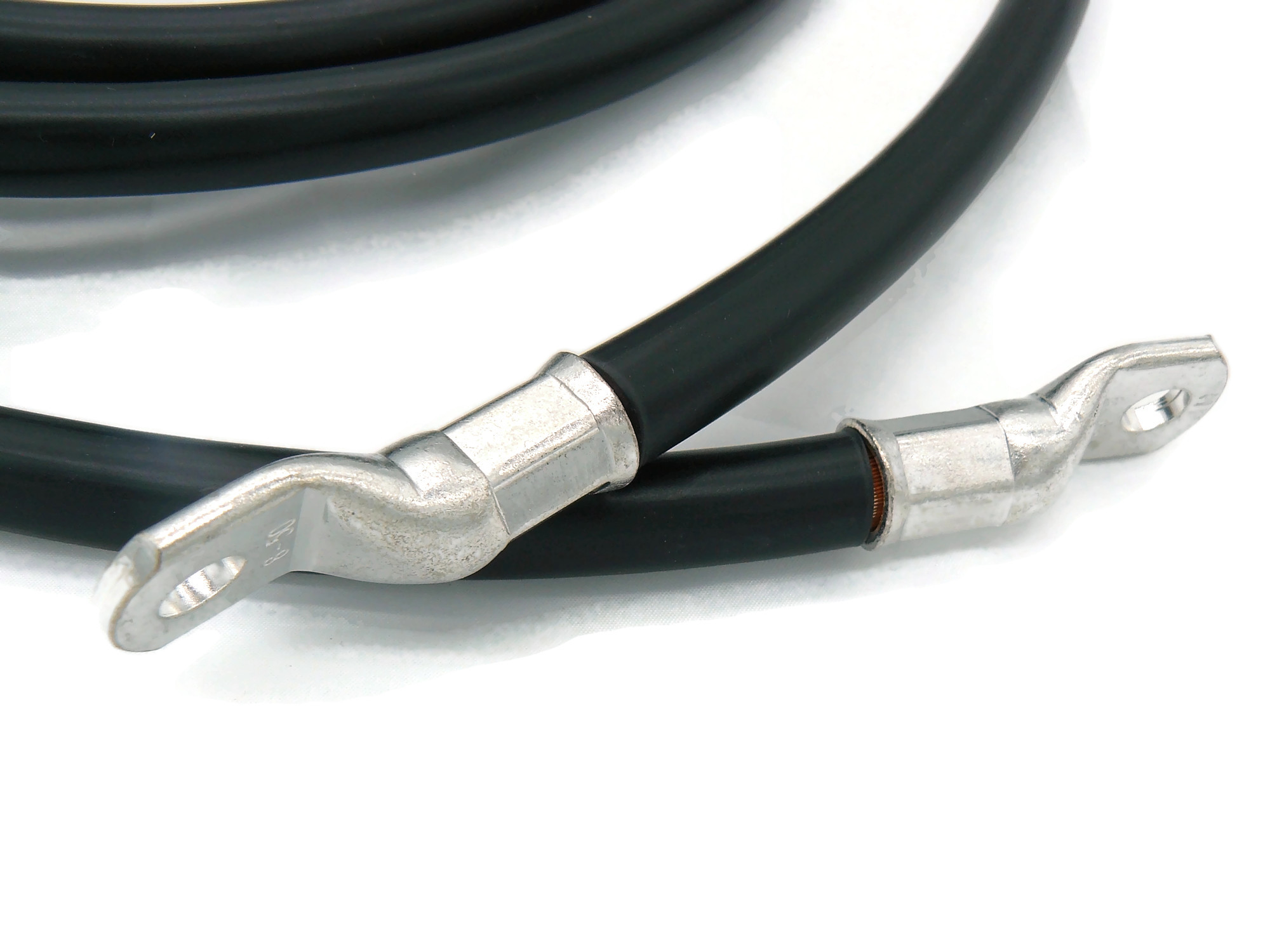Batteriekabel 50 mm² 2,5m Schwarz mit M8 Kabelschuhen für zuverlässige Leistung 134A 12V - Vorschau 2