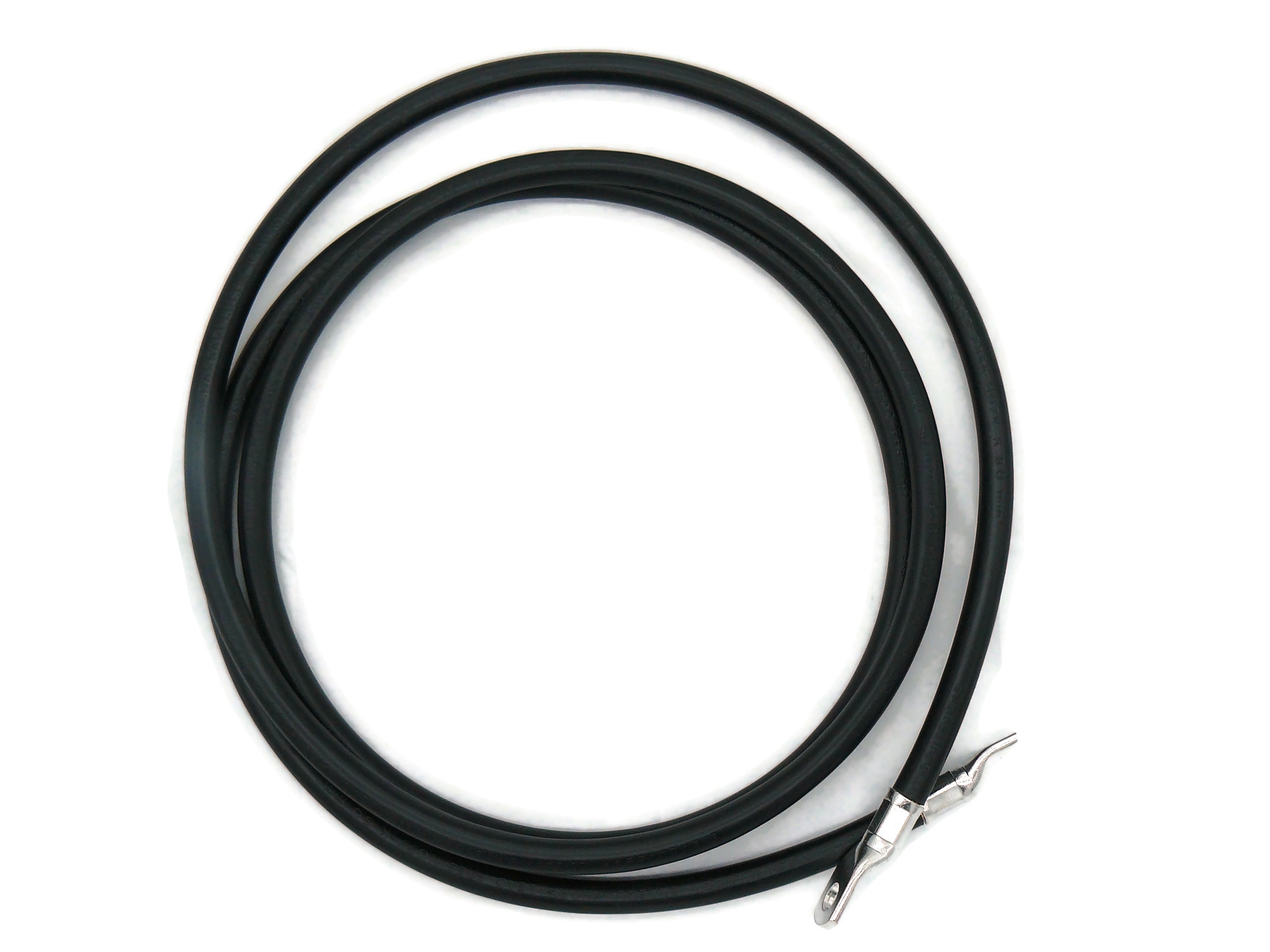 Batteriekabel 50 mm² 2,5m M10 Kabelschuhe Schwarz flexibel 99 Prozent Kupfer PVC Mantel - Vorschau 3