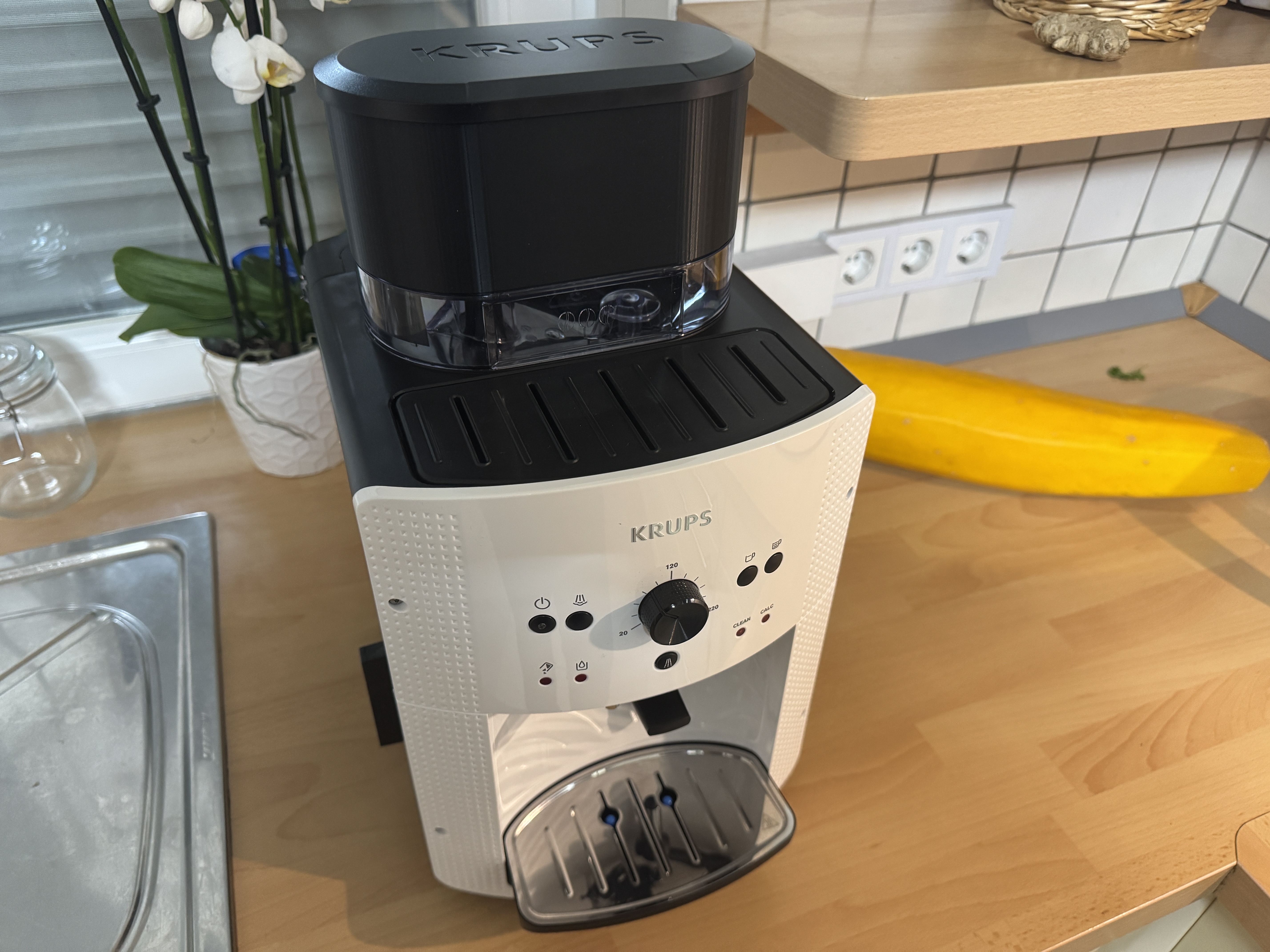 Bohnenbehälter Erweiterung 700g für Krups Arabica Picto für optimales Kaffeegenuss Erlebnis - Vorschau 2