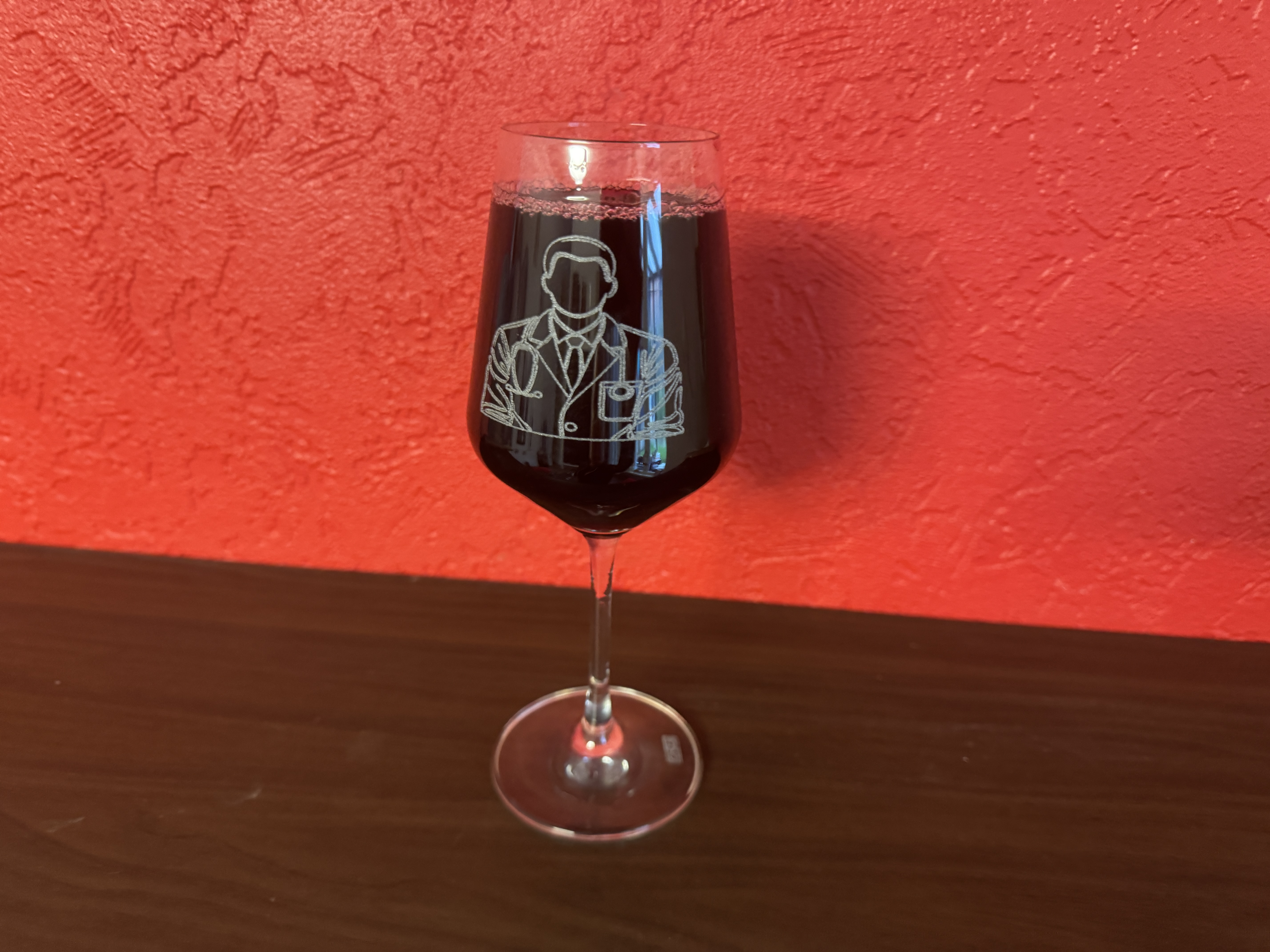 Weinglas für Ärzte graviert spülmaschinenfest 350 ml ideal für Wein sozial verantwortlich - Vorschau 4