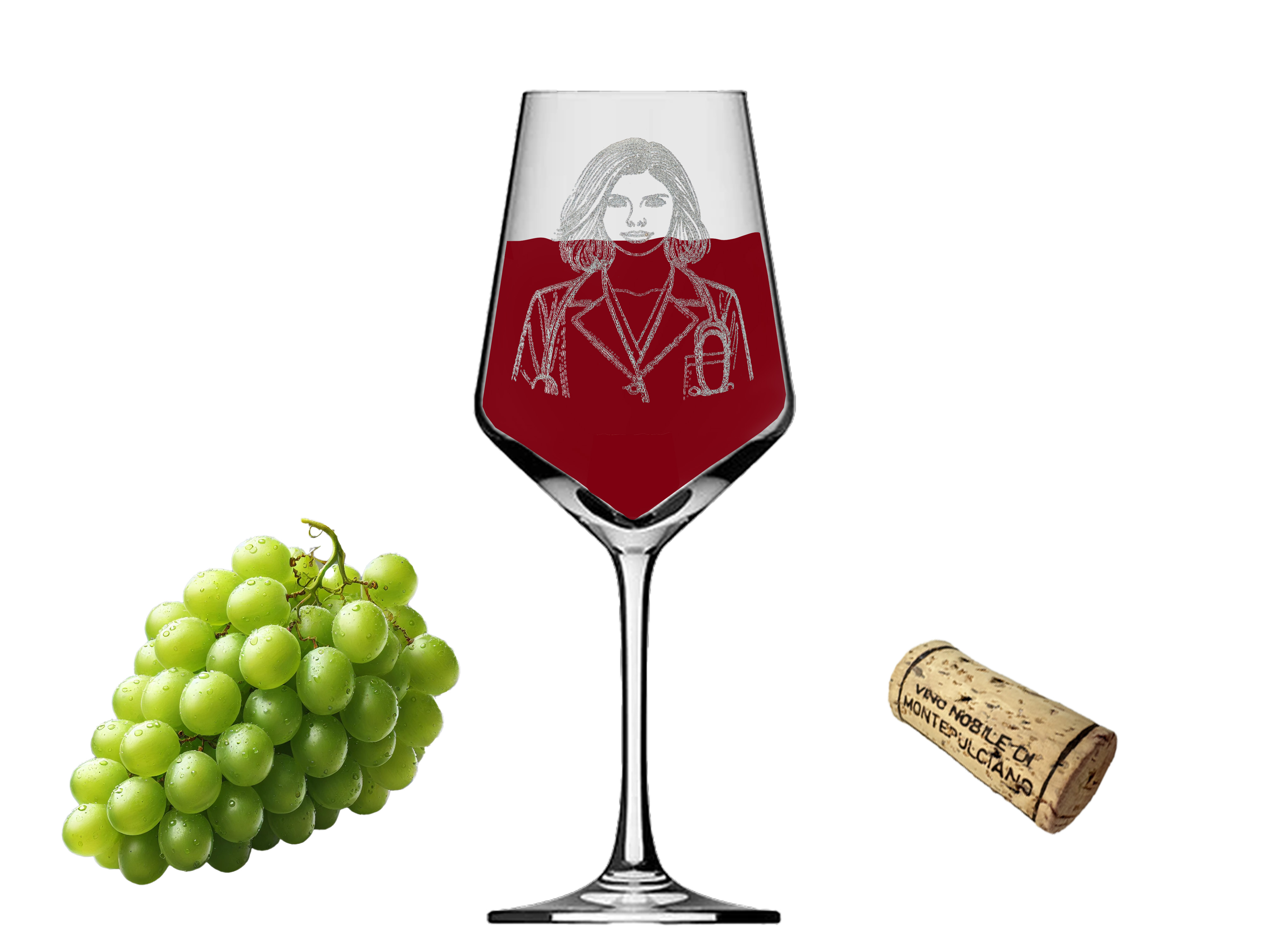 Weinglas Die Ärztin graviert spülmaschinenfest elegantes Design für Weinliebhaber - Vorschau 2