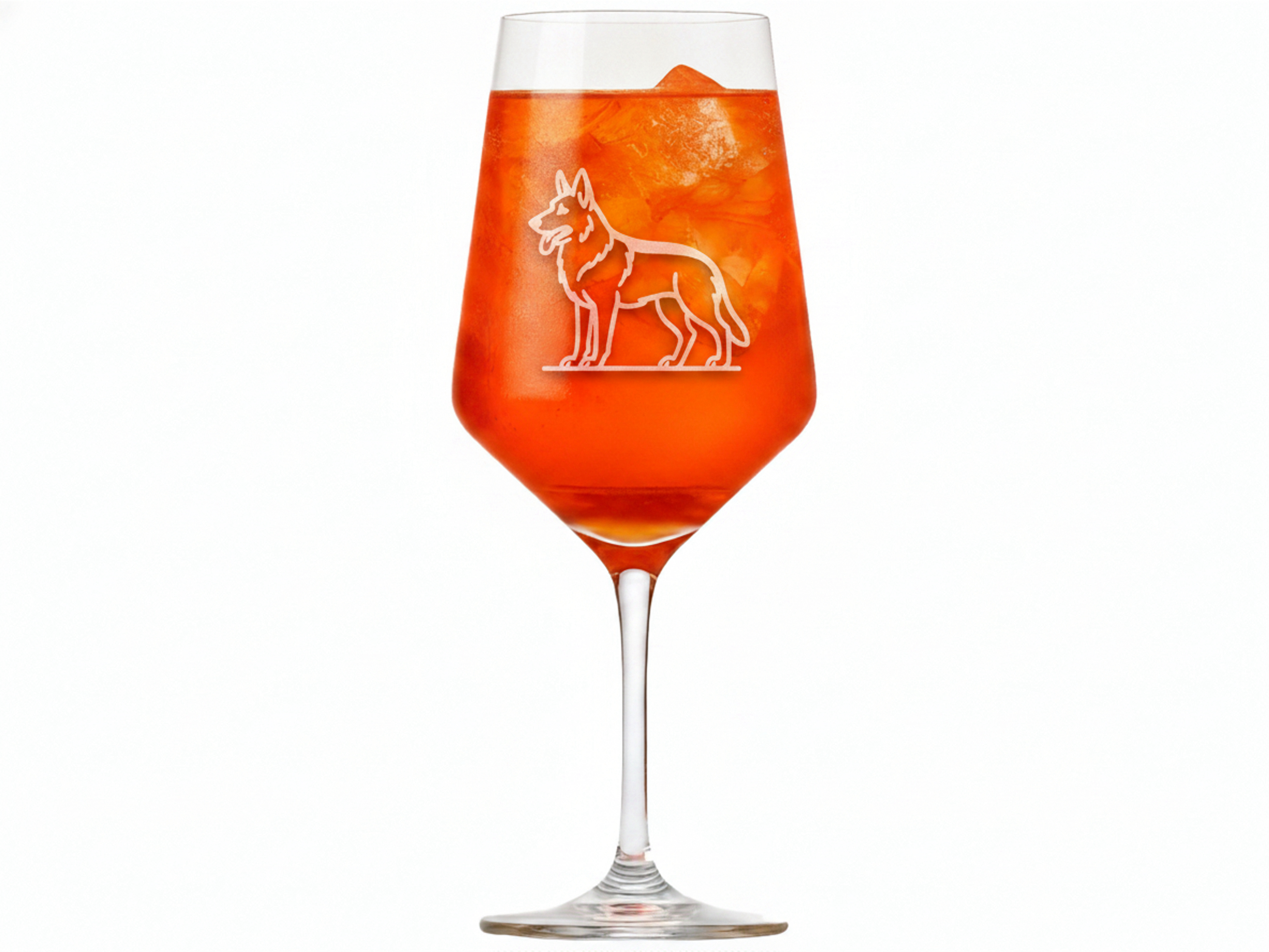 Weinglas Gravur Schäferhund Lasergravur 350ml spülmaschinenfest Geschenk für Liebhaber - Vorschau 5